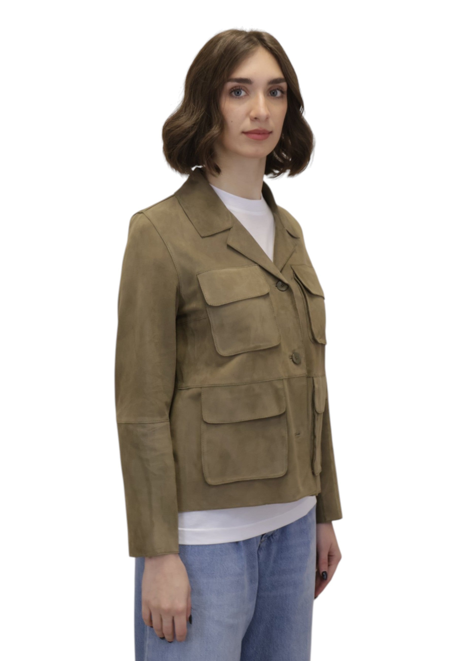 GIACCHE IN PELLE Verde The Jackie