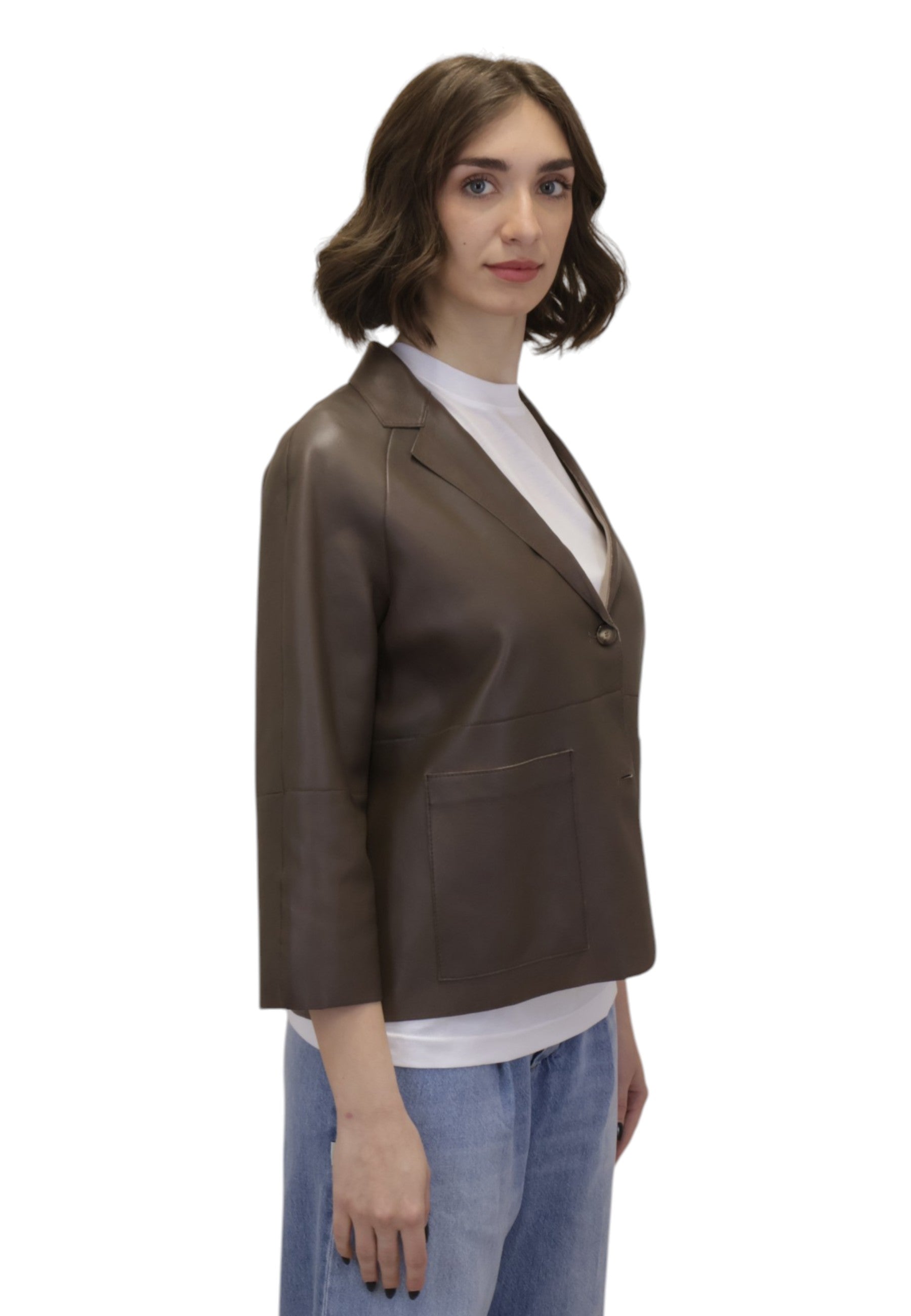 GIACCHE IN PELLE Marrone The Jackie