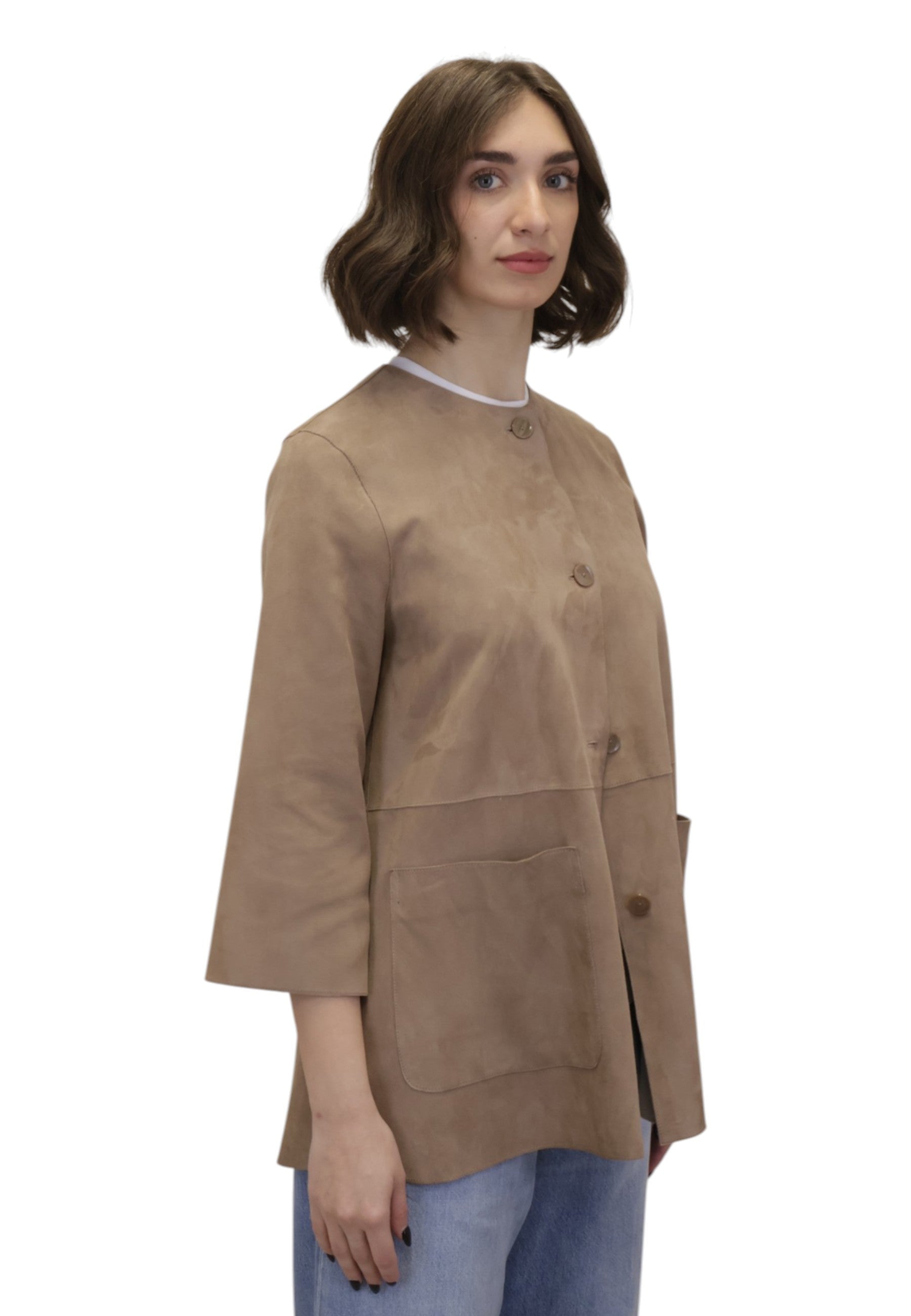 GIACCHE IN PELLE Beige The Jackie