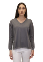 GIROCOLLO MANICA LUNGA Grigio Gran Sasso