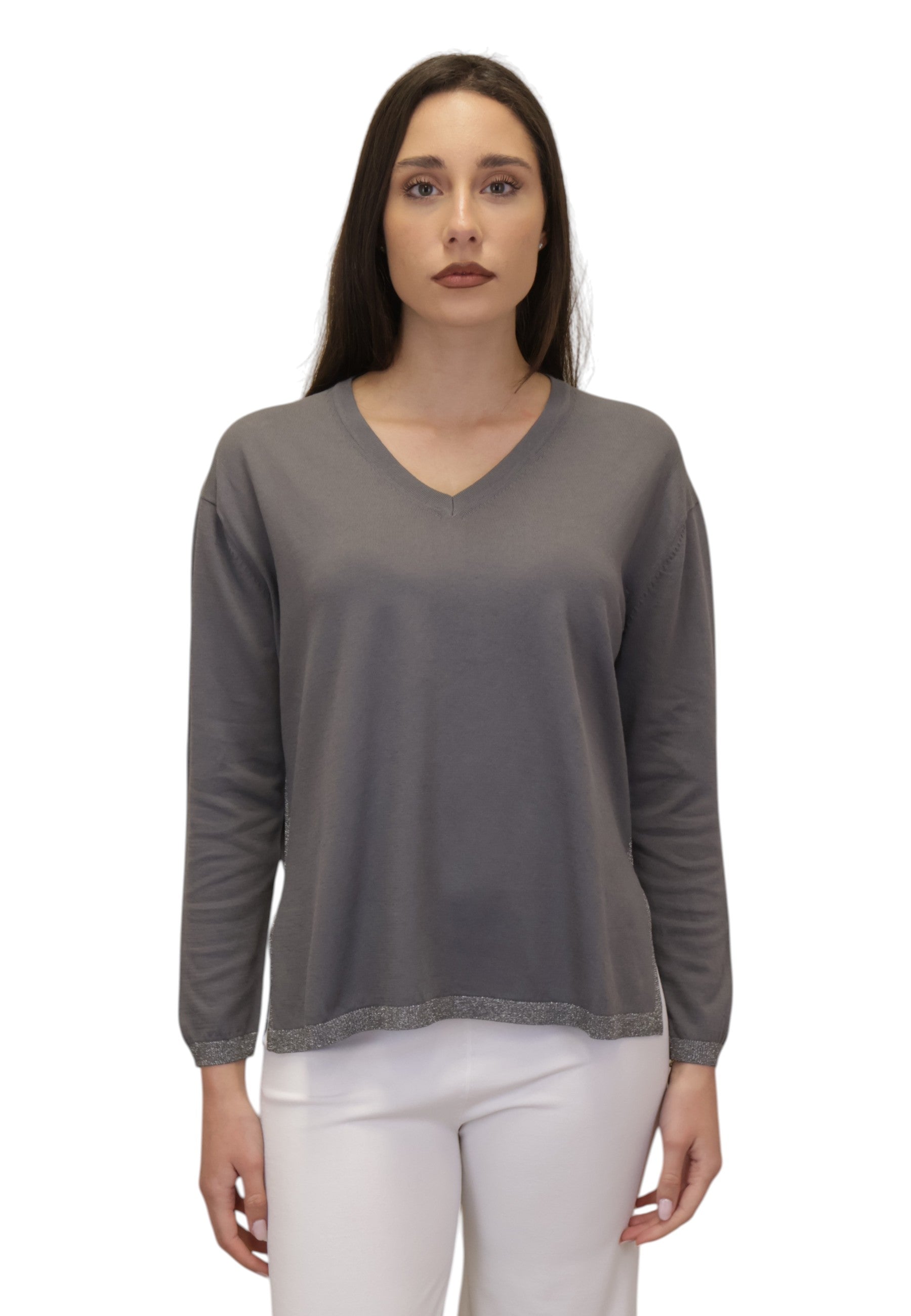 GIROCOLLO MANICA LUNGA Grigio Gran Sasso