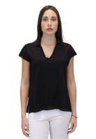 POLO A MANICA CORTA Nero Gran Sasso