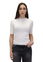 GIROCOLLO MANICA CORTA Bianco Solotre