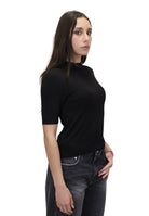 GIROCOLLO MANICA CORTA Nero Solotre