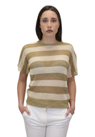 GIROCOLLO MANICA CORTA Beige Solotre