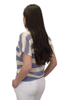 GIROCOLLO MANICA CORTA Blu Solotre