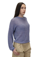 GIROCOLLO MANICA LUNGA Blu Solotre