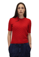 GIROCOLLO MANICA CORTA Rosso Solotre