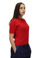 GIROCOLLO MANICA CORTA Rosso Solotre