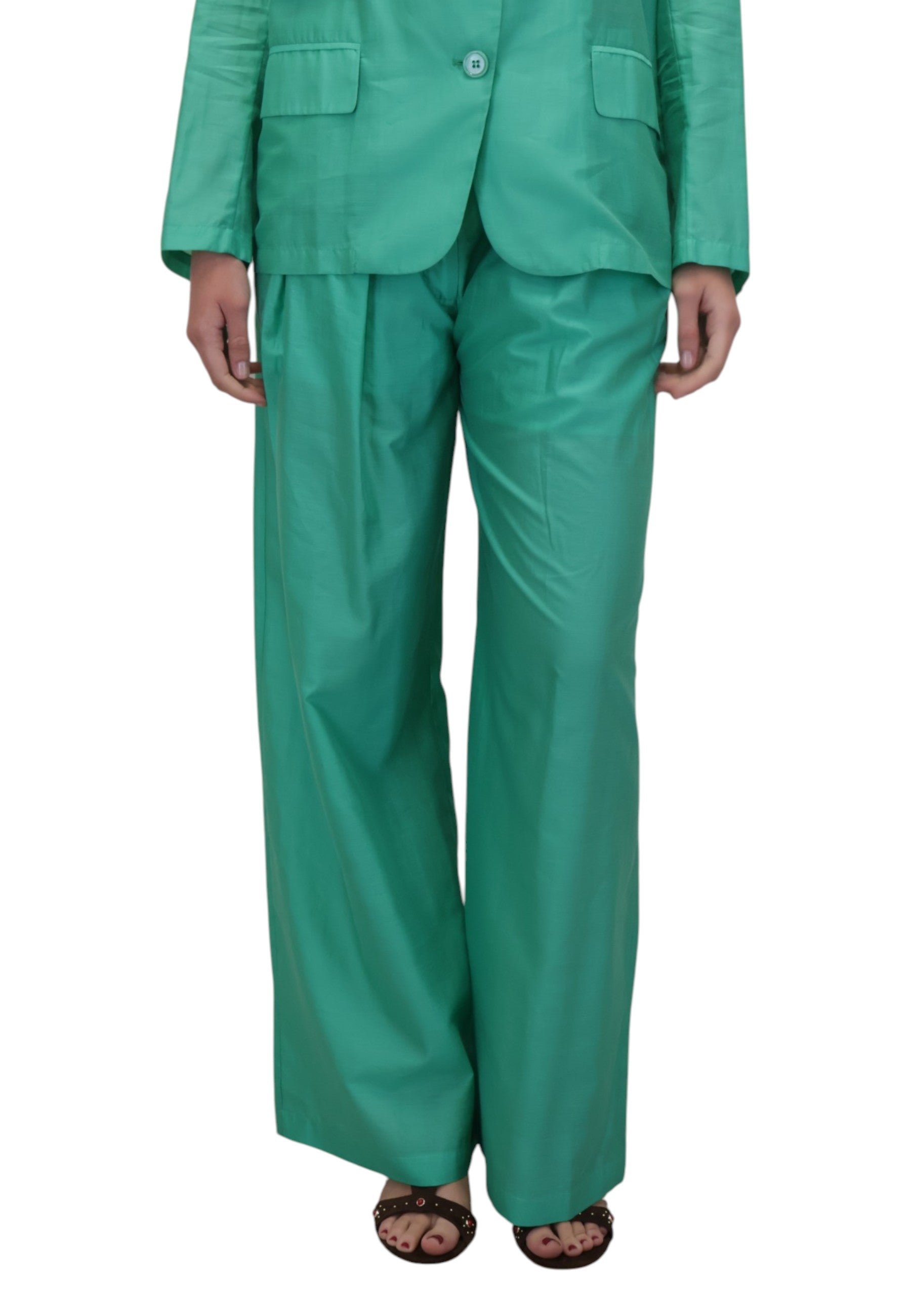 PANTALONI Verde Solotre