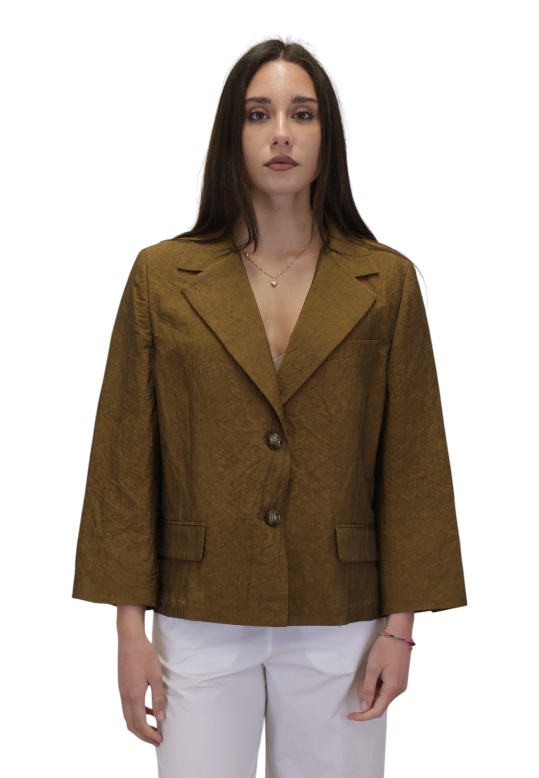 BLAZER MONOPETTO Marrone Solotre