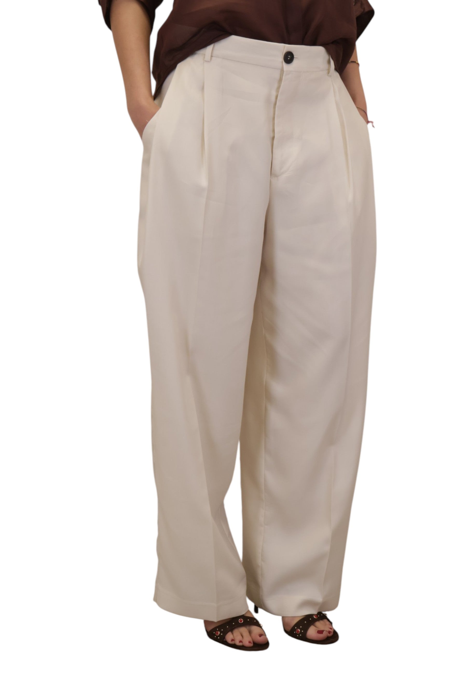 PANTALONI Bianco Solotre