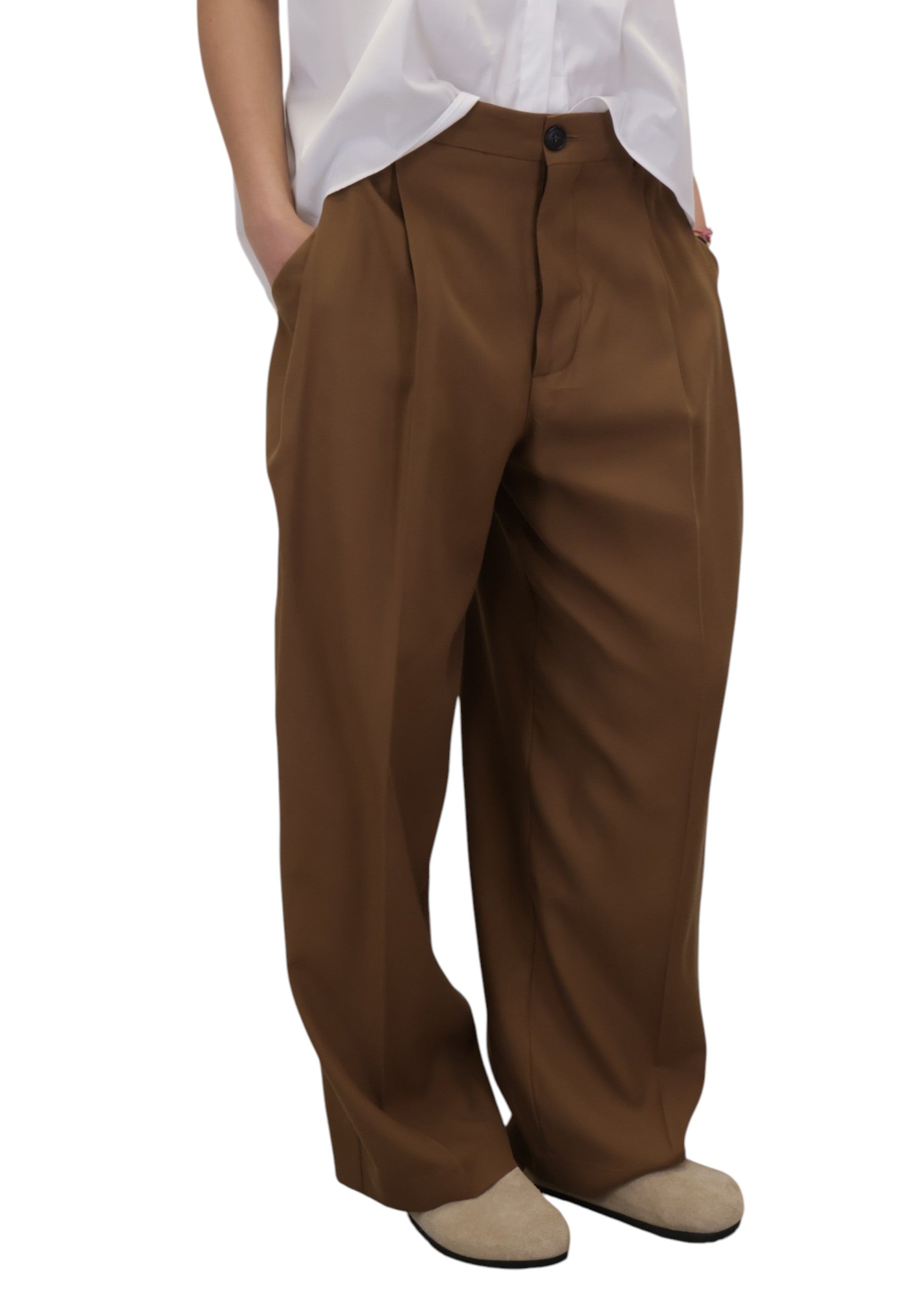 PANTALONI Marrone Solotre