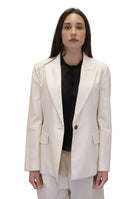 BLAZER MONOPETTO Bianco Solotre