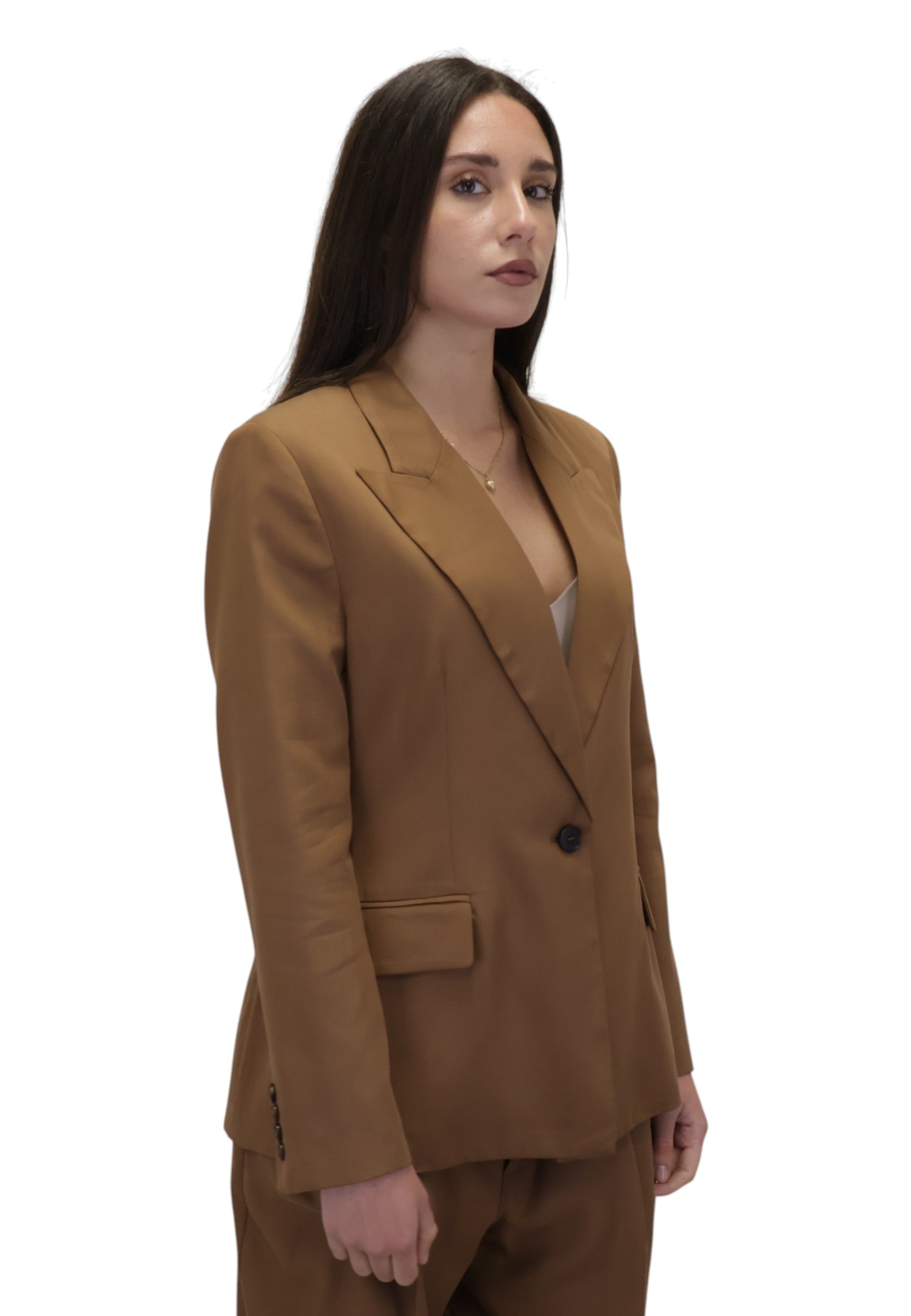 BLAZER MONOPETTO Marrone Solotre