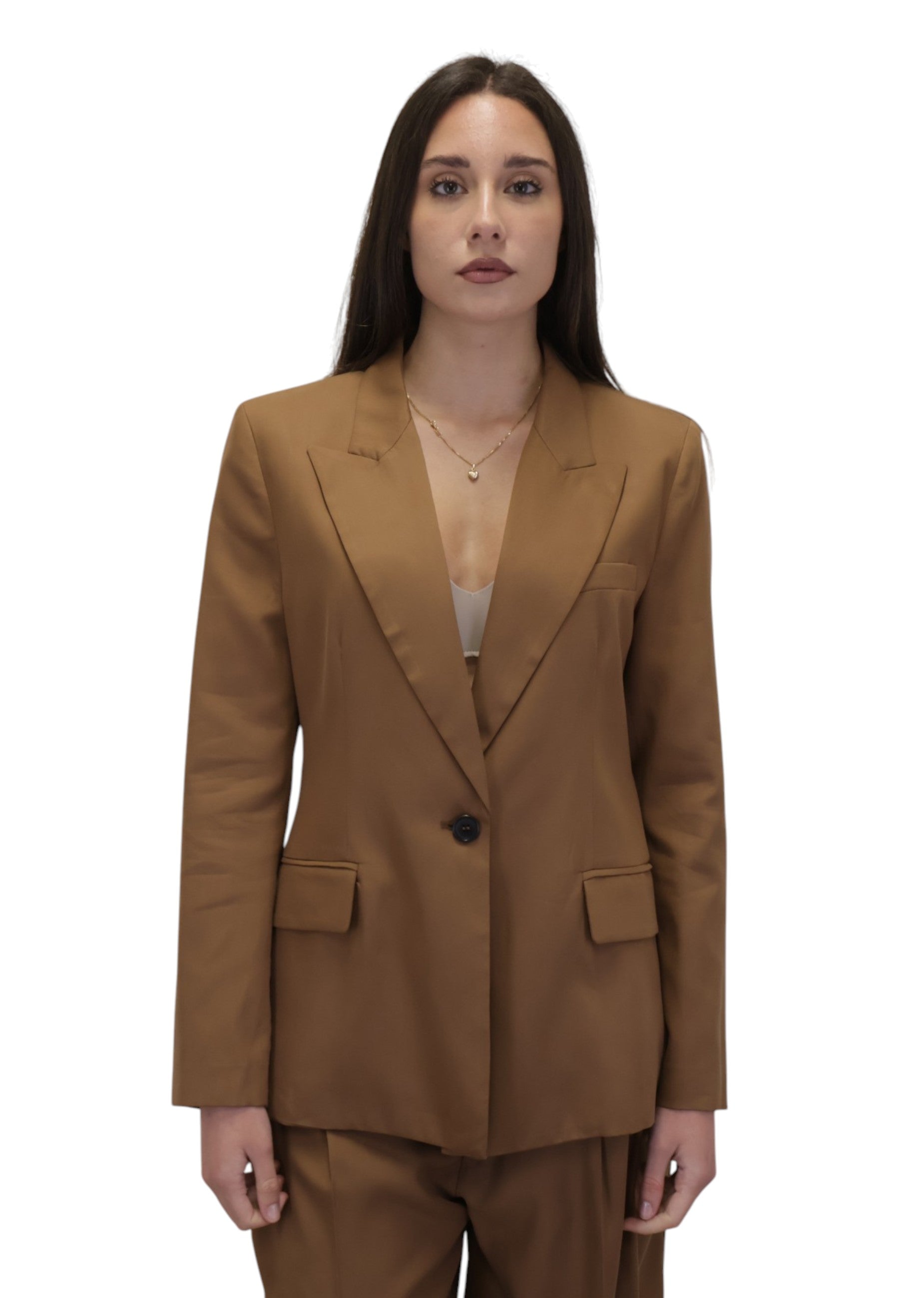 BLAZER MONOPETTO Marrone Solotre