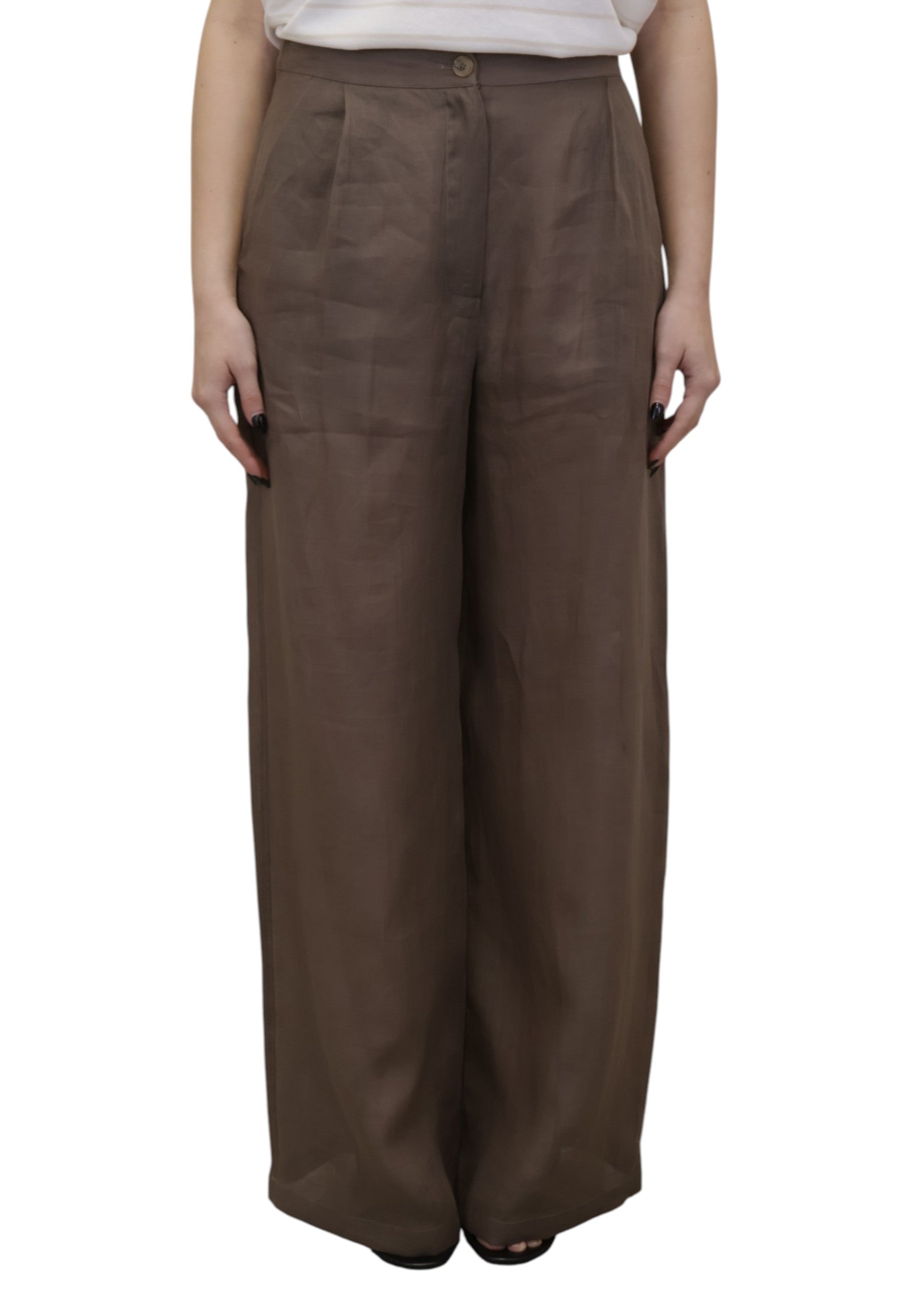 PANTALONI TASCA A FILO Marrone Barba Napoli