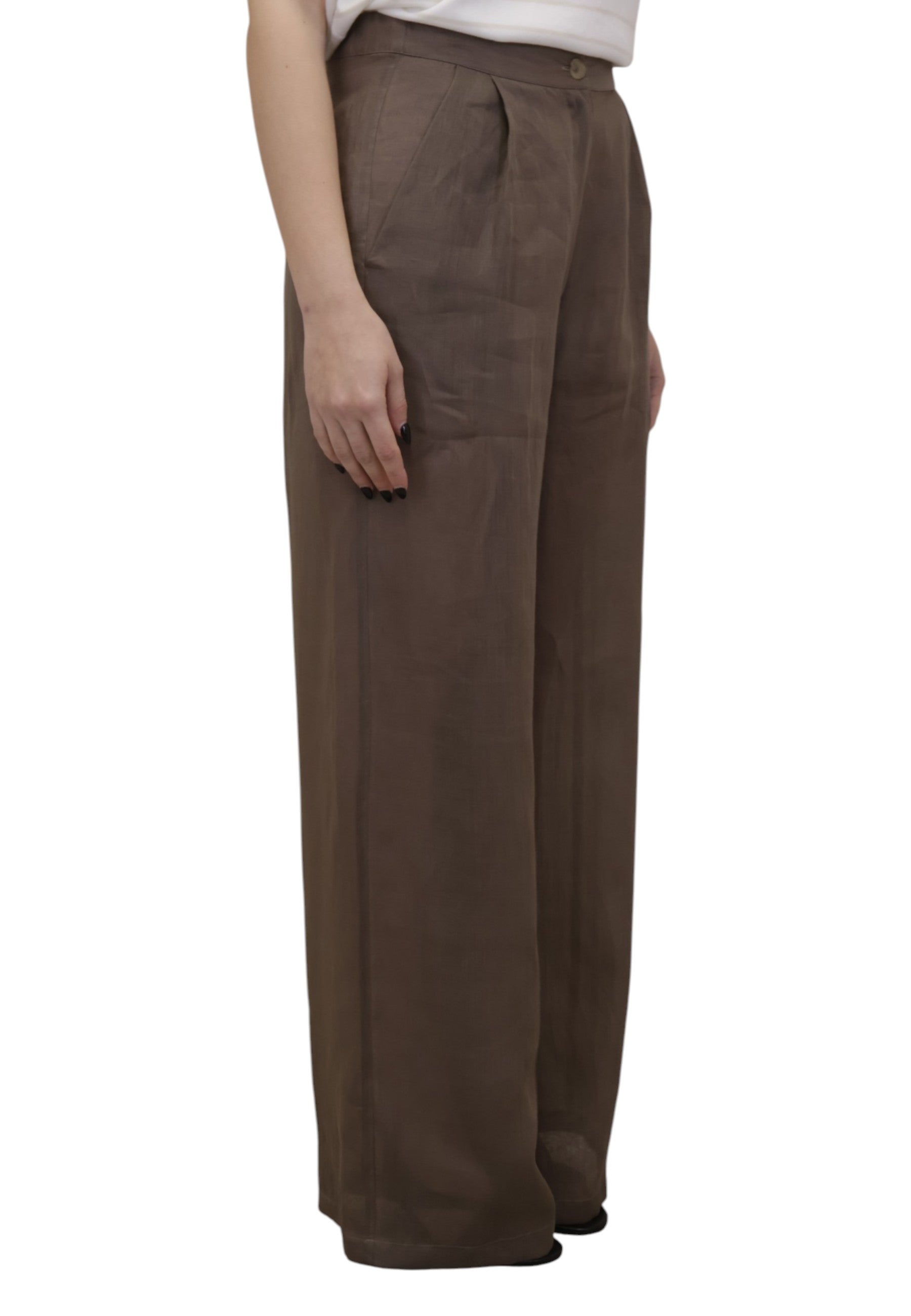 PANTALONI TASCA A FILO Marrone Barba Napoli