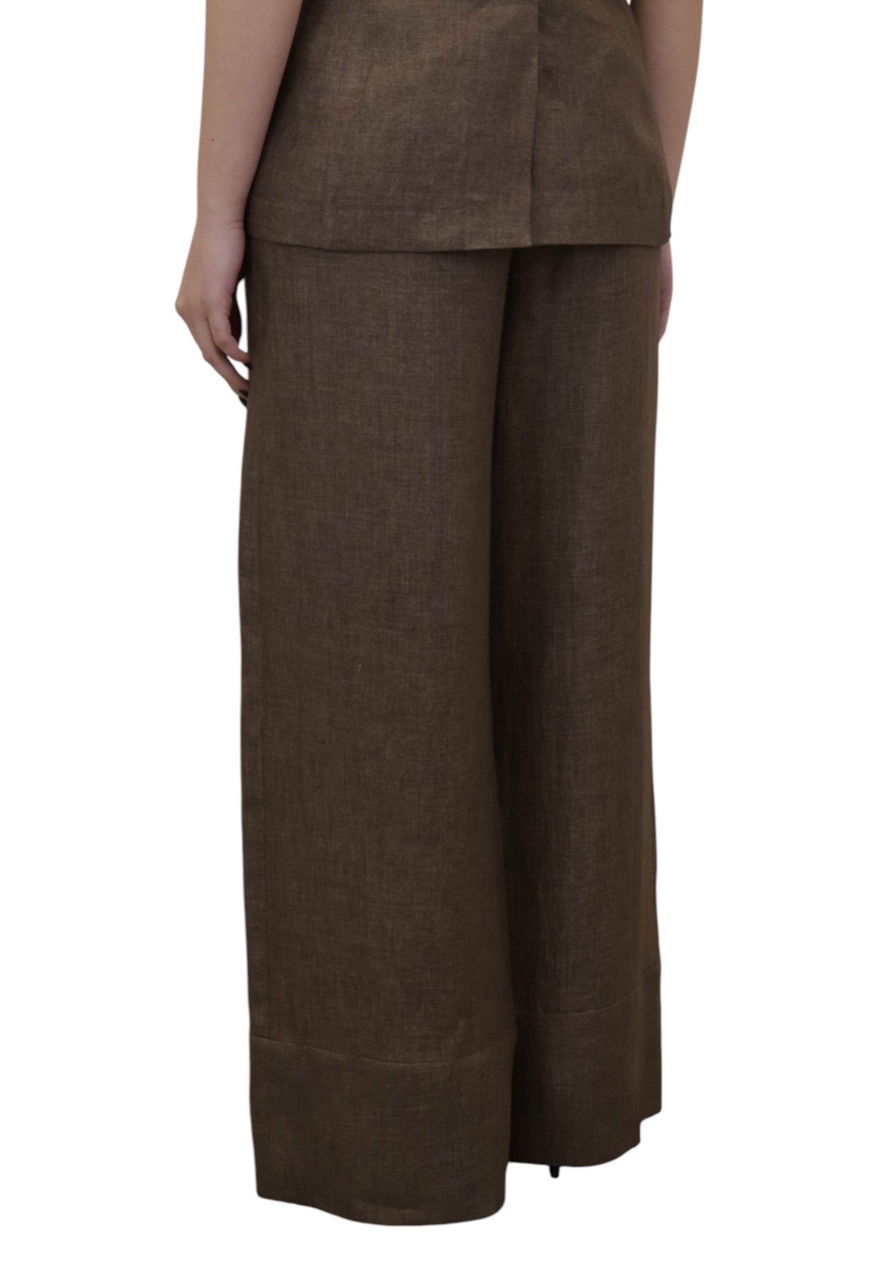 PANTALONI TASCA A FILO Marrone Barba Napoli