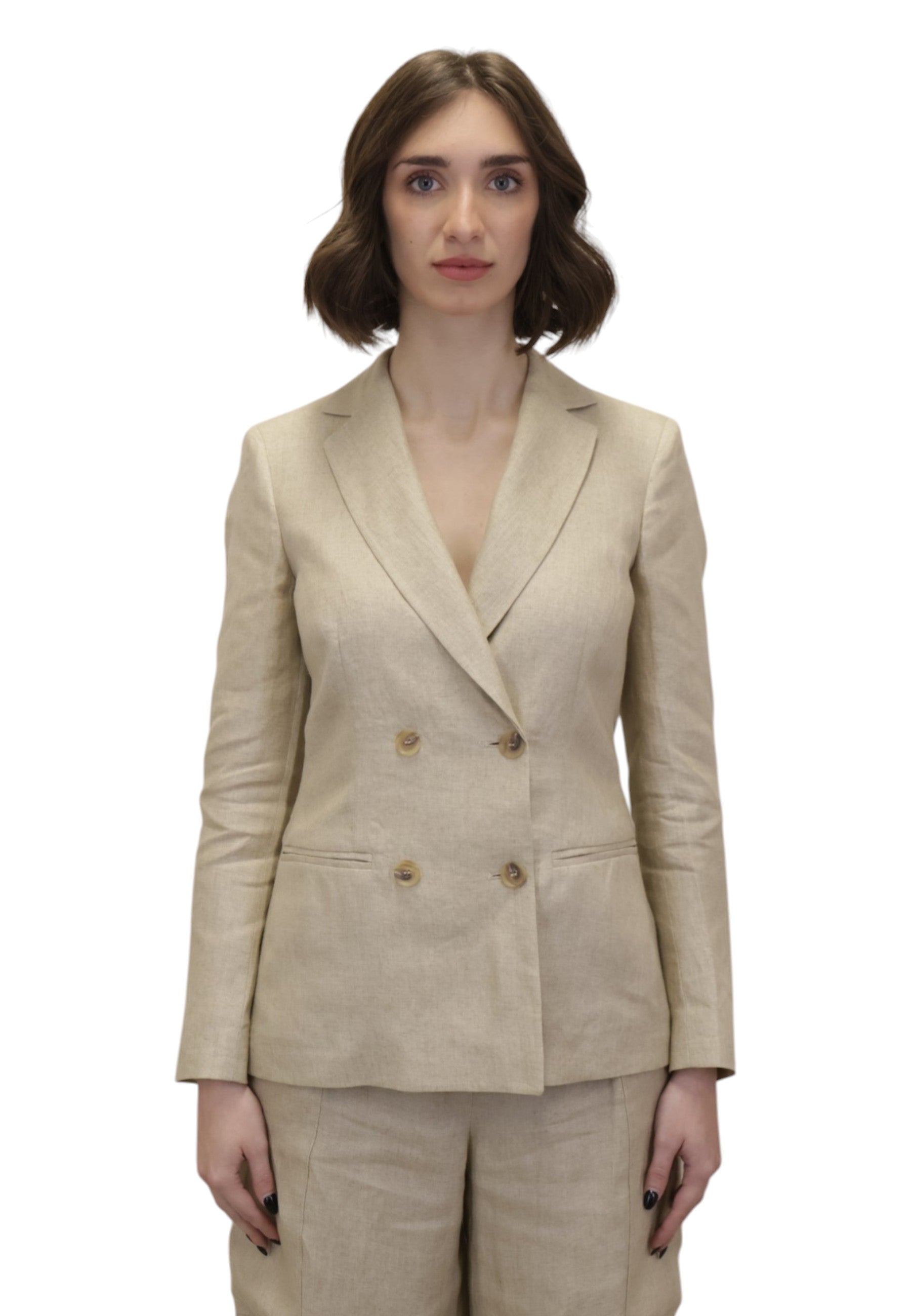 BLAZER DOPPIOPETTO Beige Barba Napoli