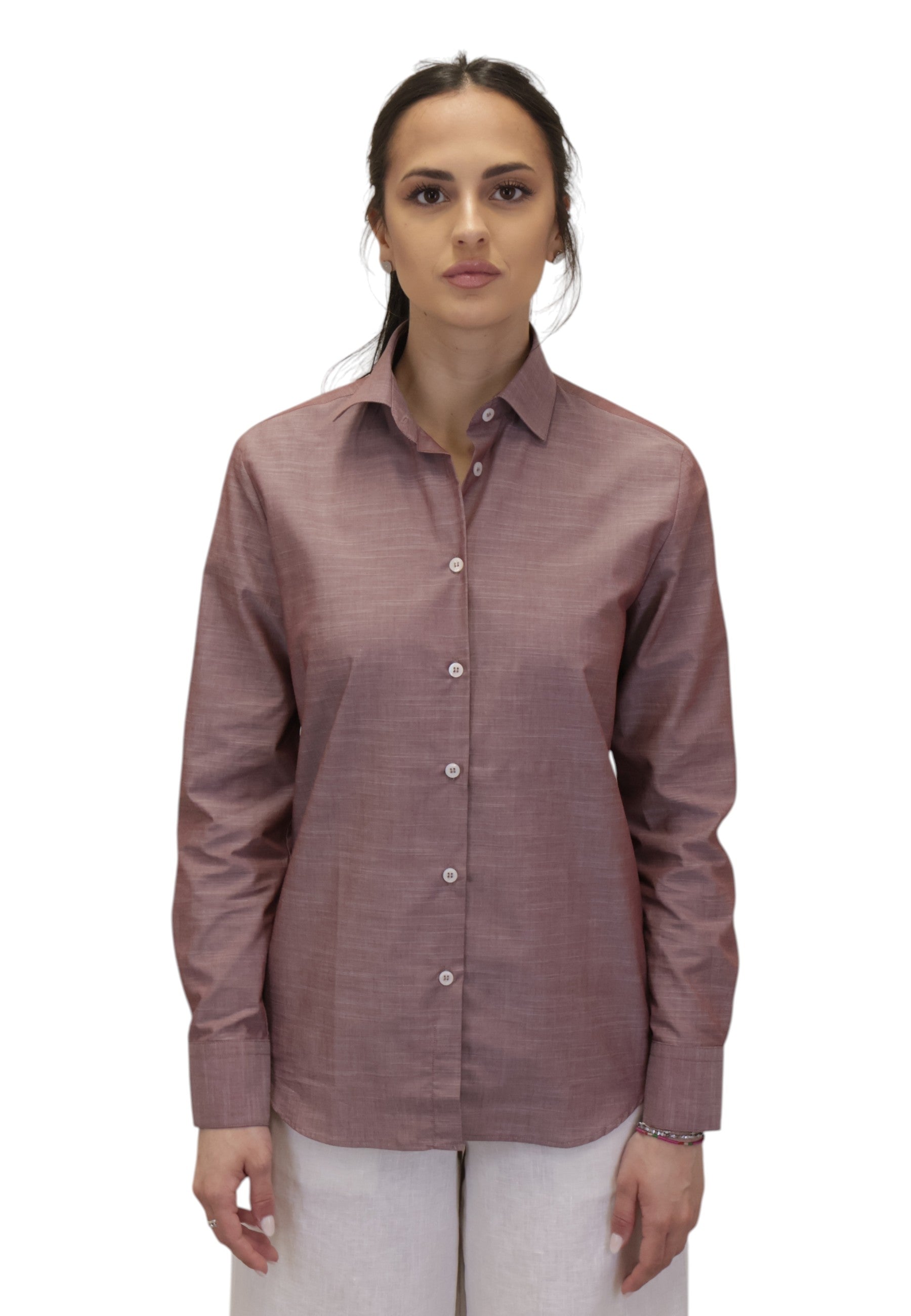 CAMICIE MANICA LUNGA Marrone Brio