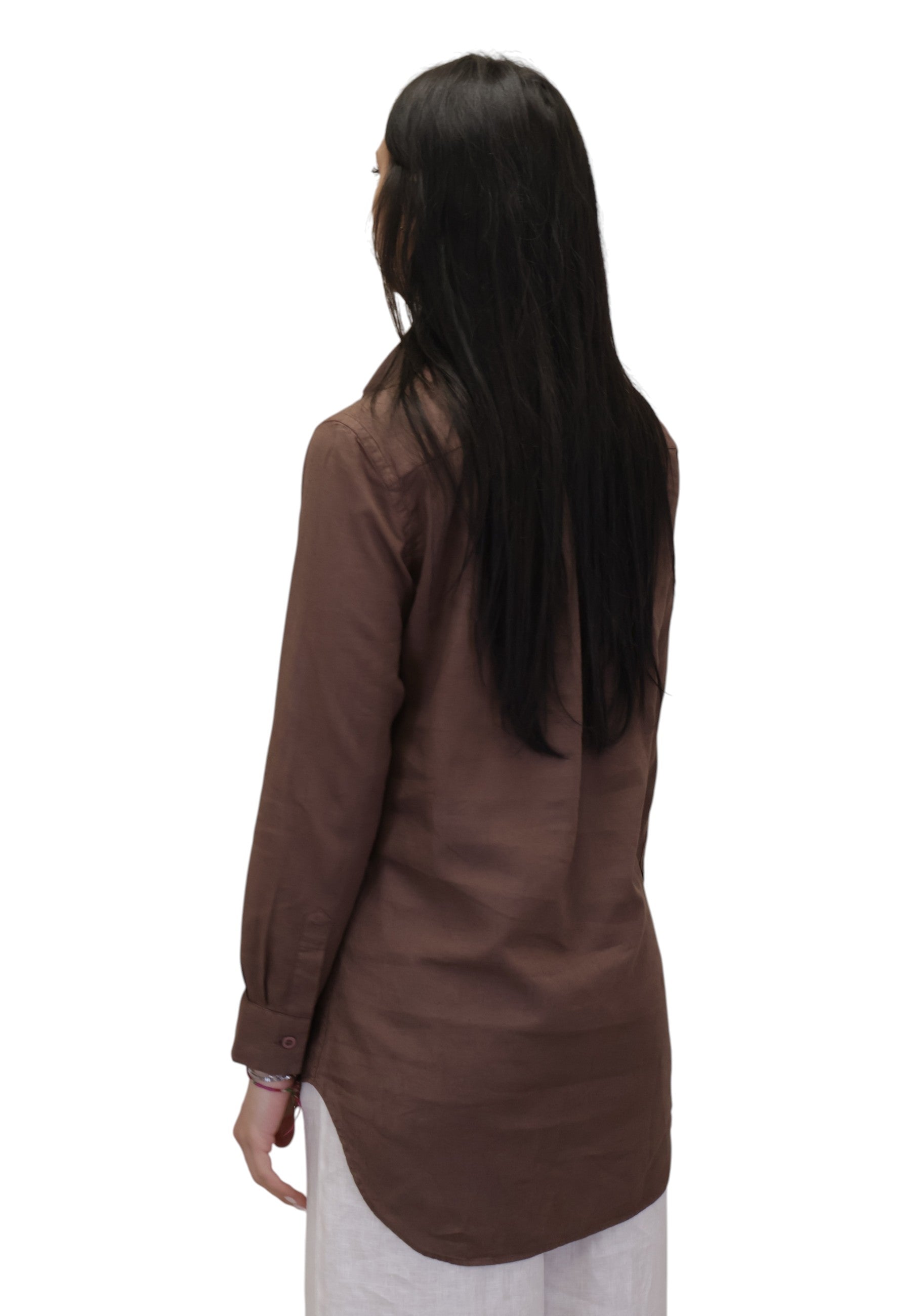 CAMICIE MANICA LUNGA Marrone Brio