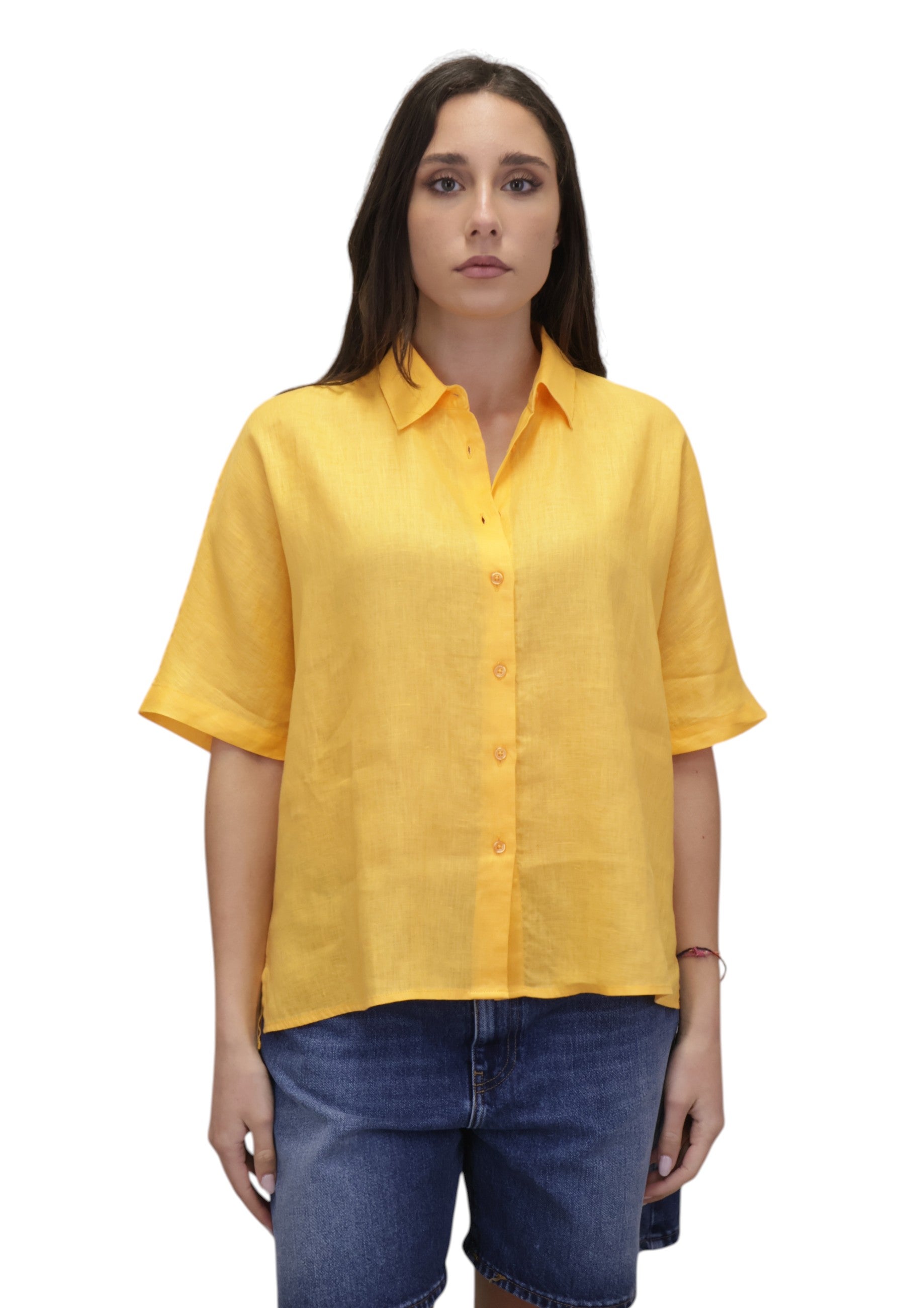 CAMICIE MANICA CORTA Giallo Ecoalf