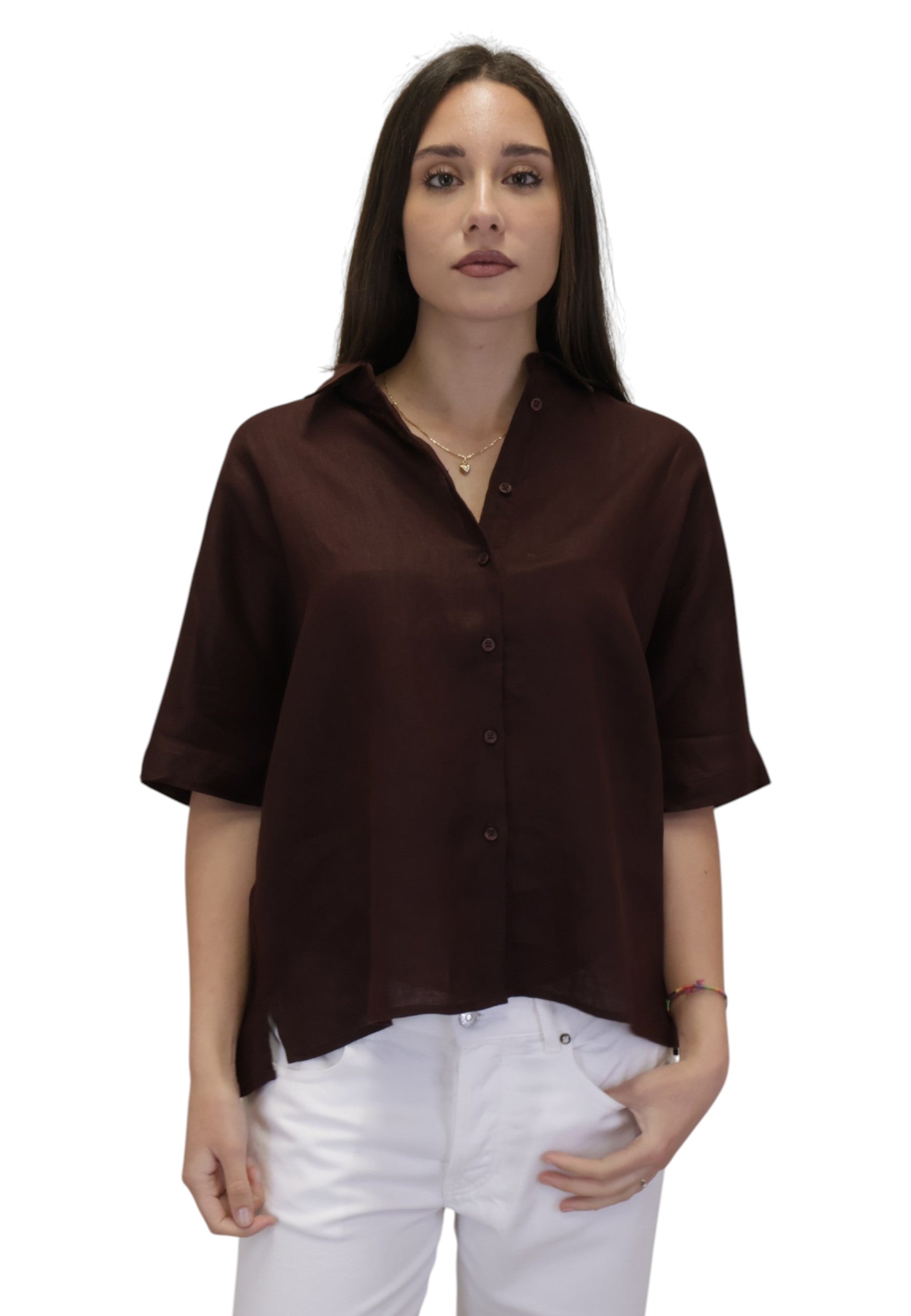 CAMICIE MANICA CORTA Marrone Ecoalf