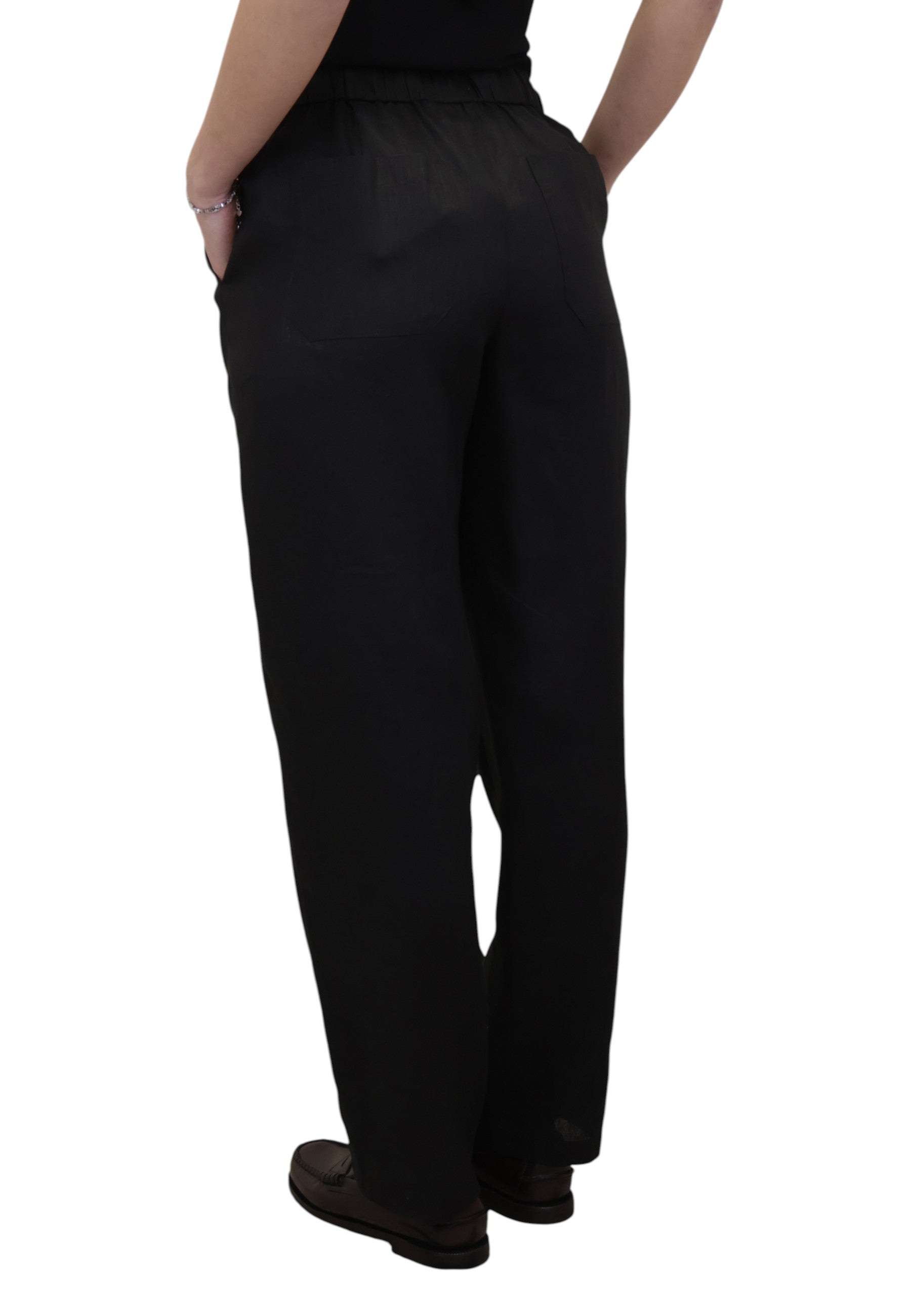 PANTALONI CON COULISSE Nero Ecoalf