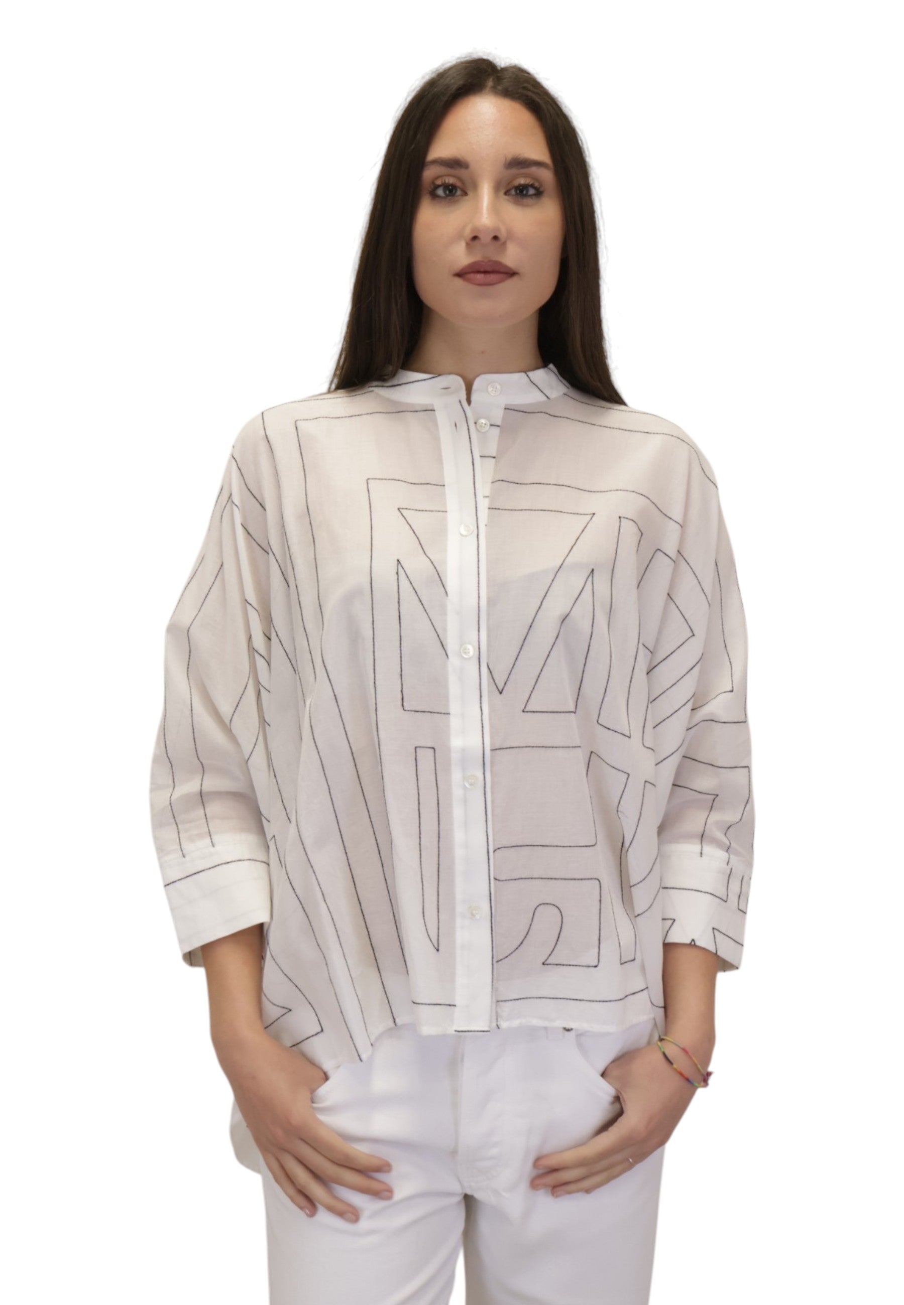 CAMICIE MANICA CORTA Bianco Meimei J