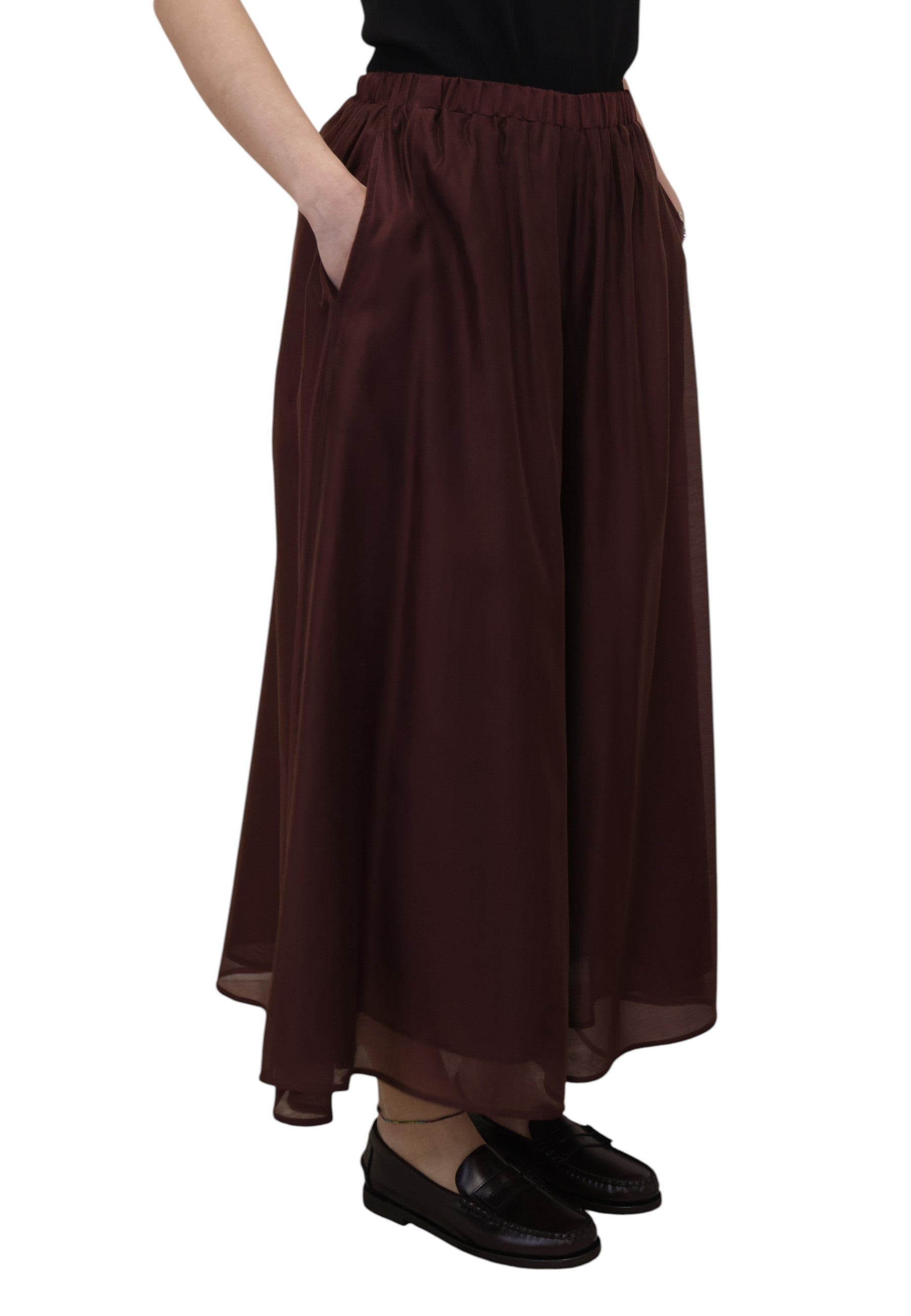 PANTALONI Bordeaux Meimei J