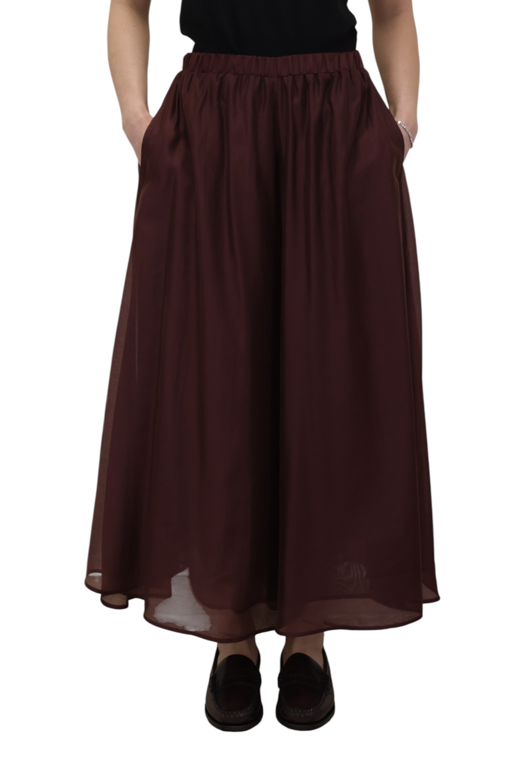 PANTALONI Bordeaux Meimei J