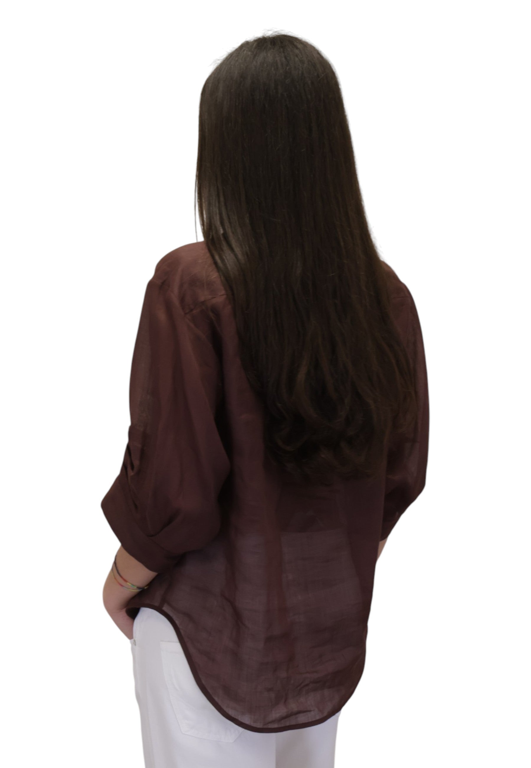 CAMICIE MANICA CORTA Marrone Meimei J