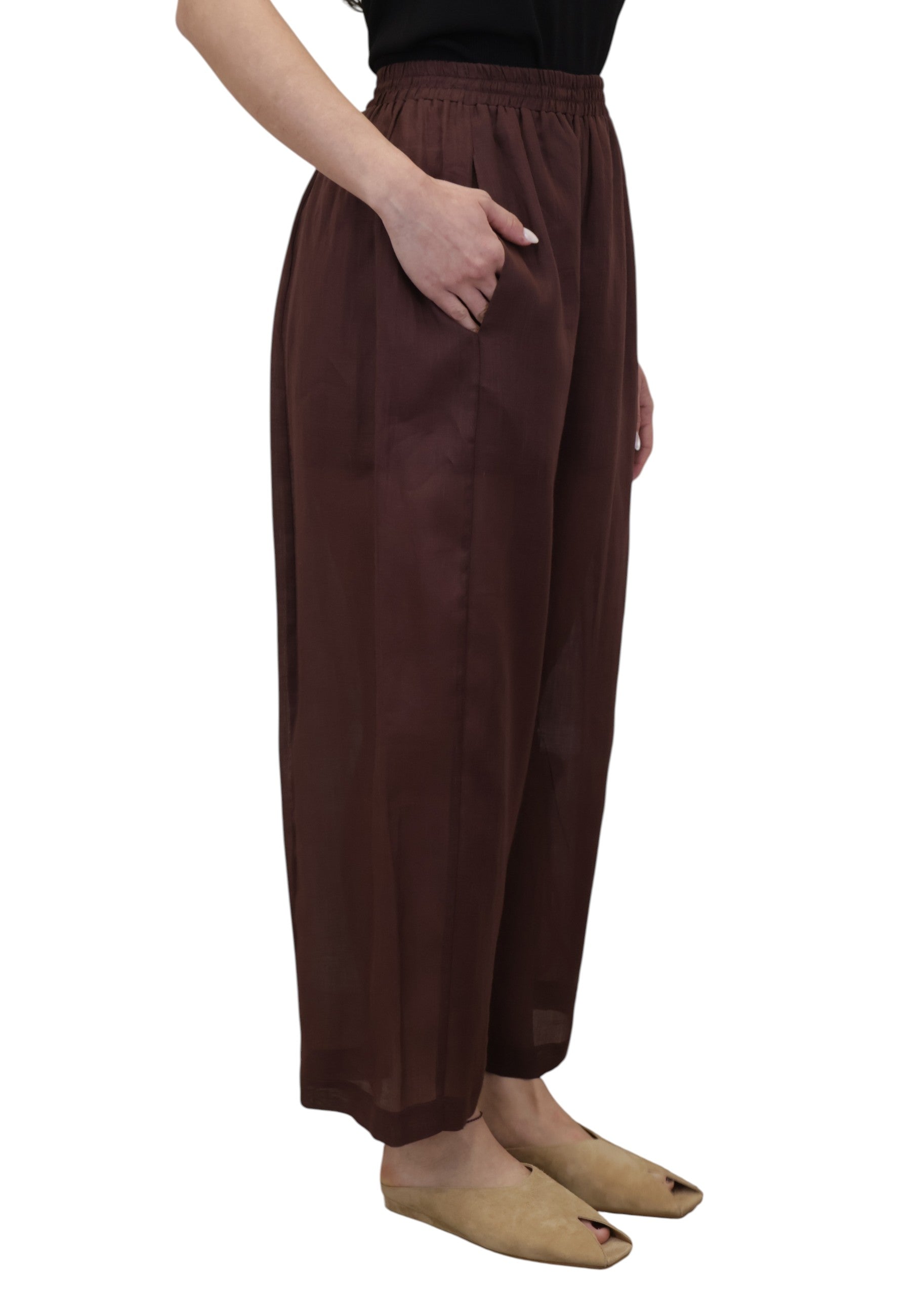 PANTALONI Bordeaux Meimei J