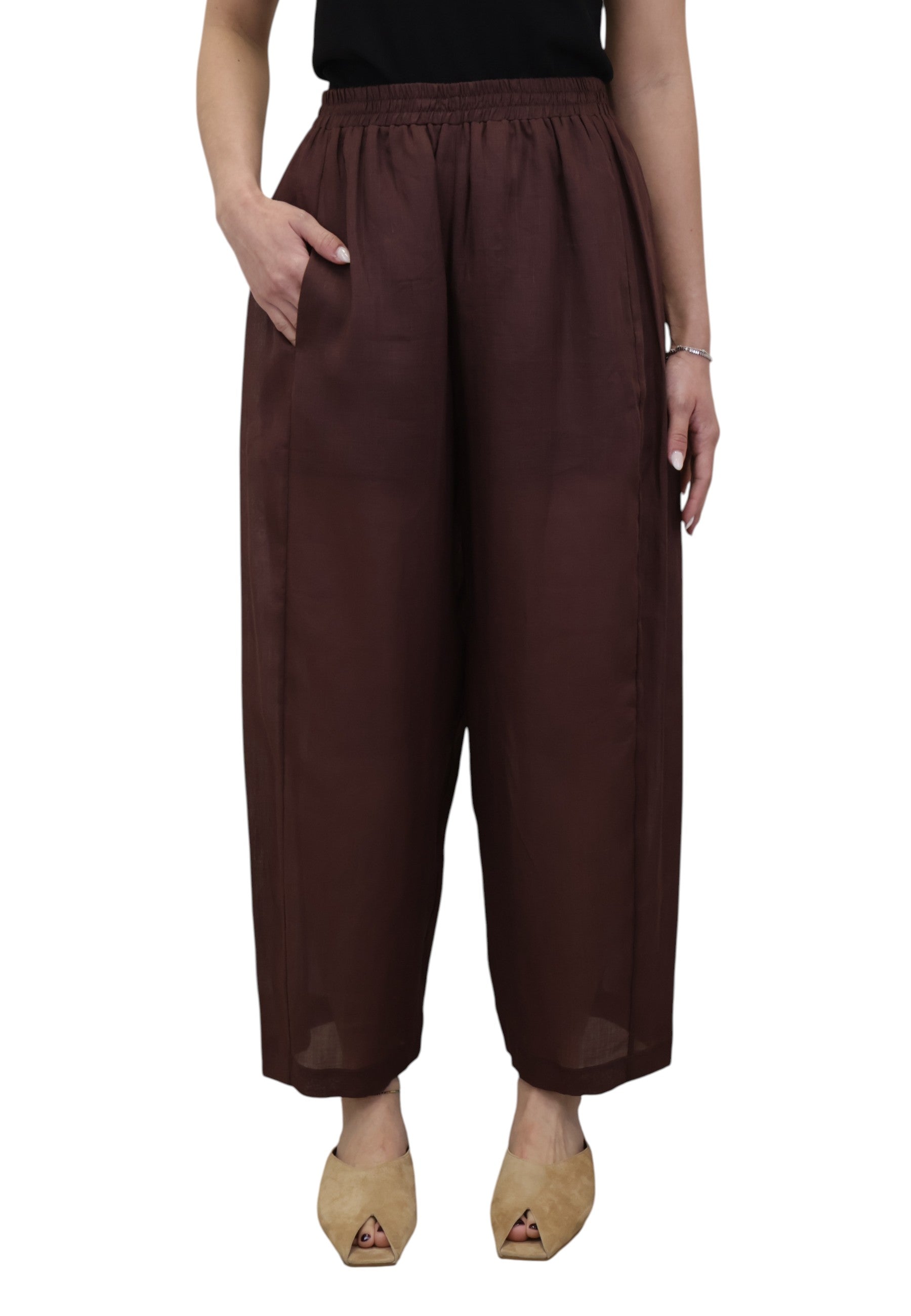 PANTALONI Bordeaux Meimei J