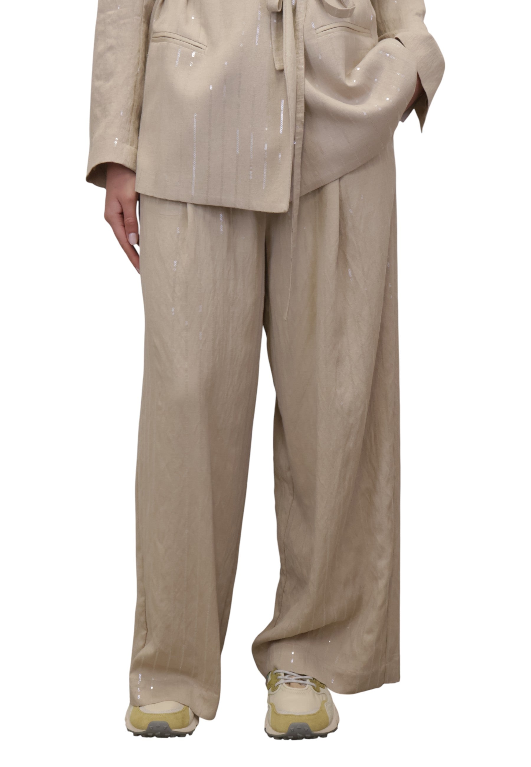 PANTALONI Beige Meimei J