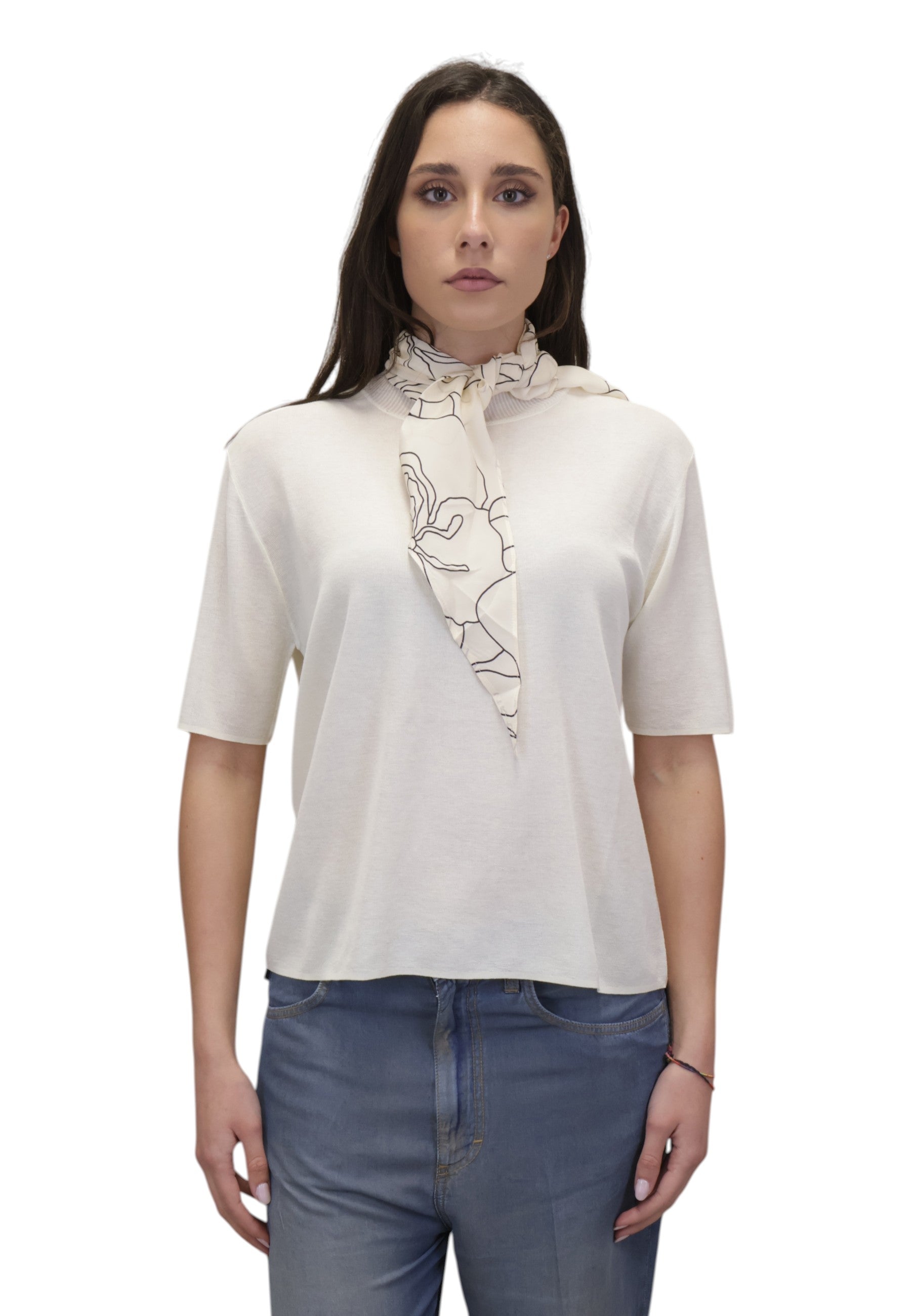 MAGLIE A LUPETTO Panna Meimei J