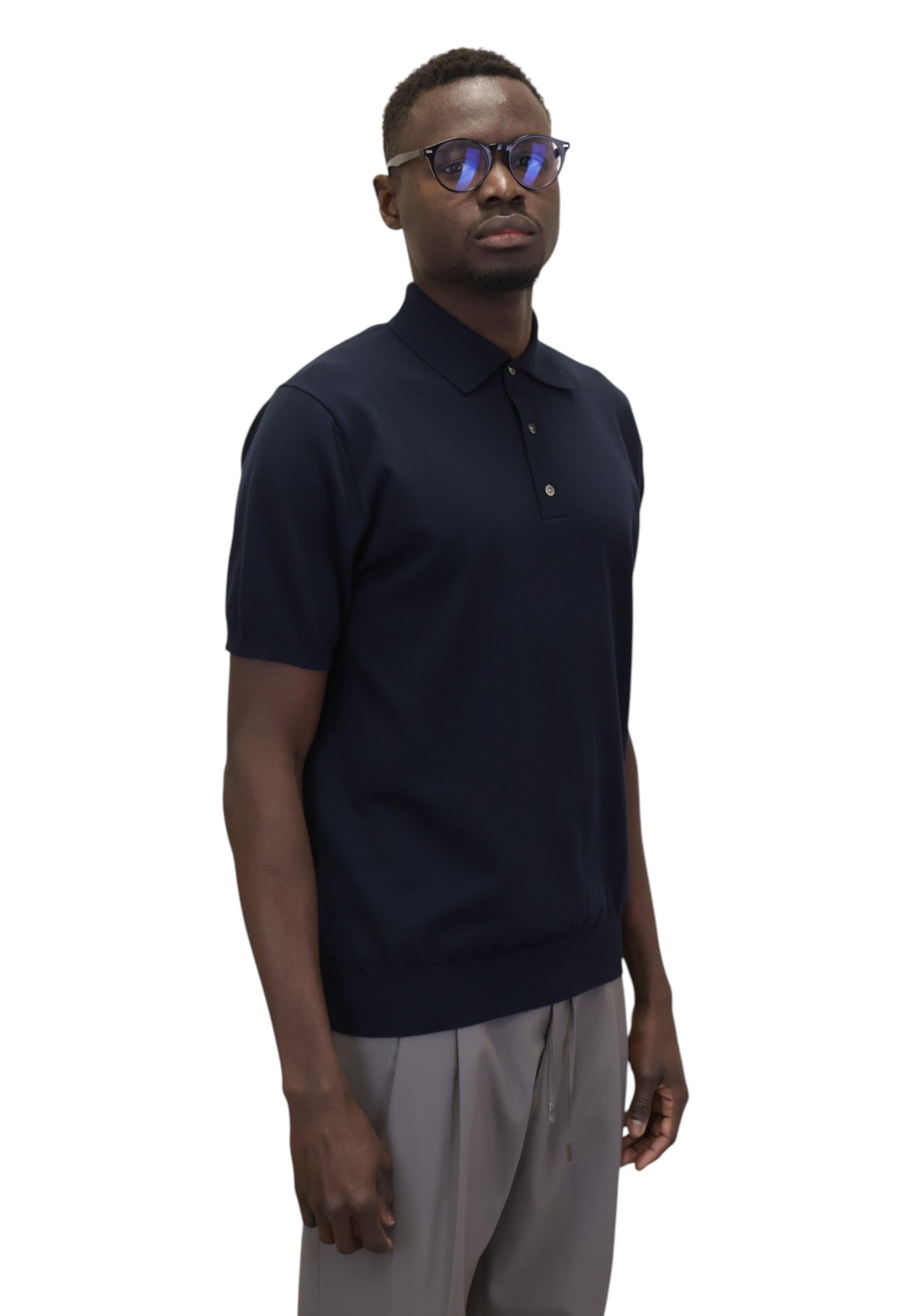POLO A MANICA CORTA Blu Jean Paul
