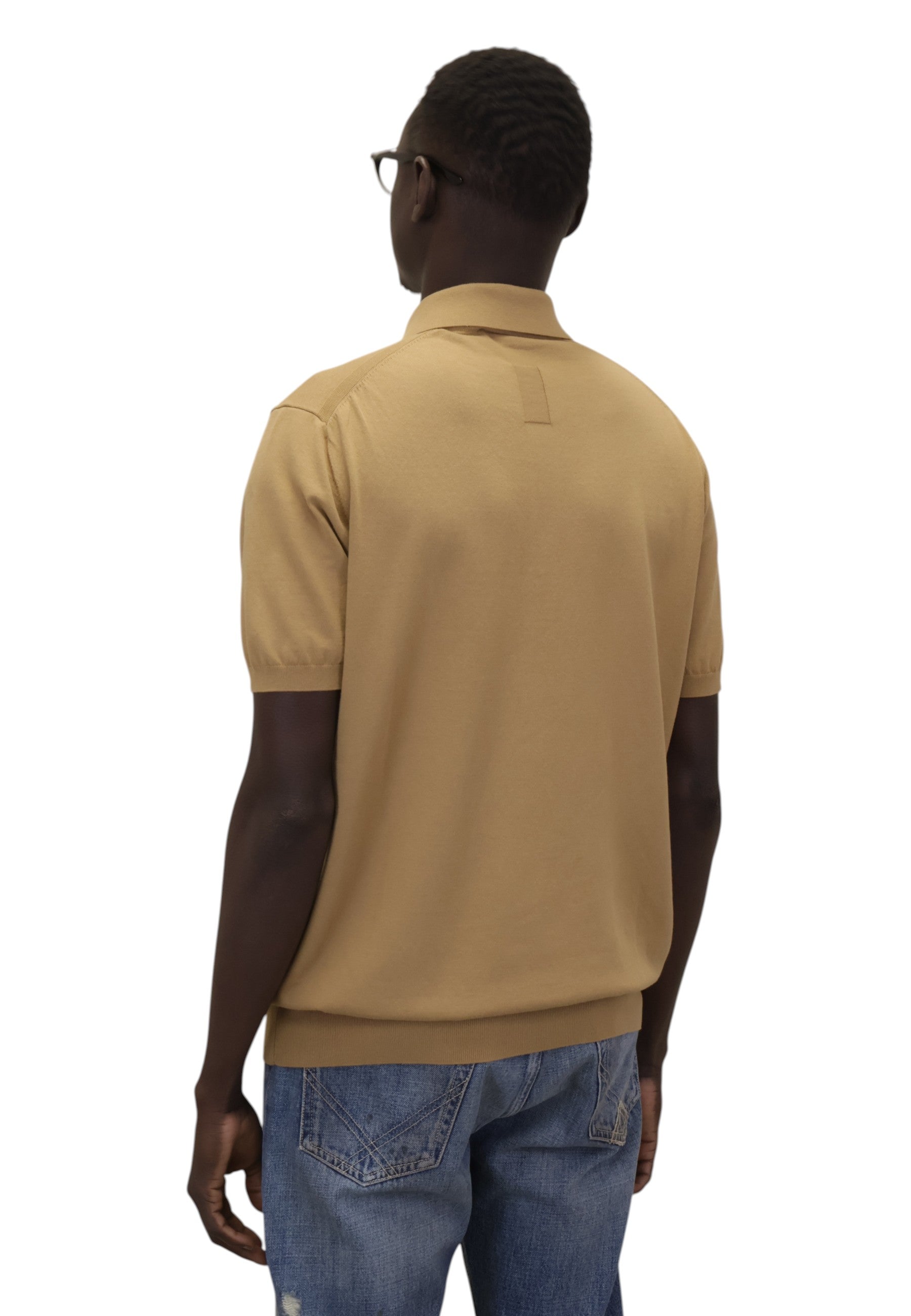 POLO A MANICA CORTA Beige Jean Paul