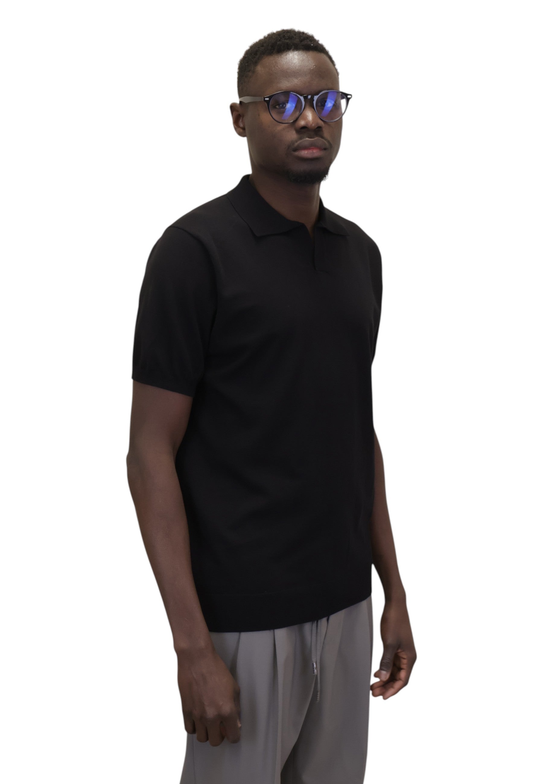 POLO A MANICA CORTA Nero Jean Paul