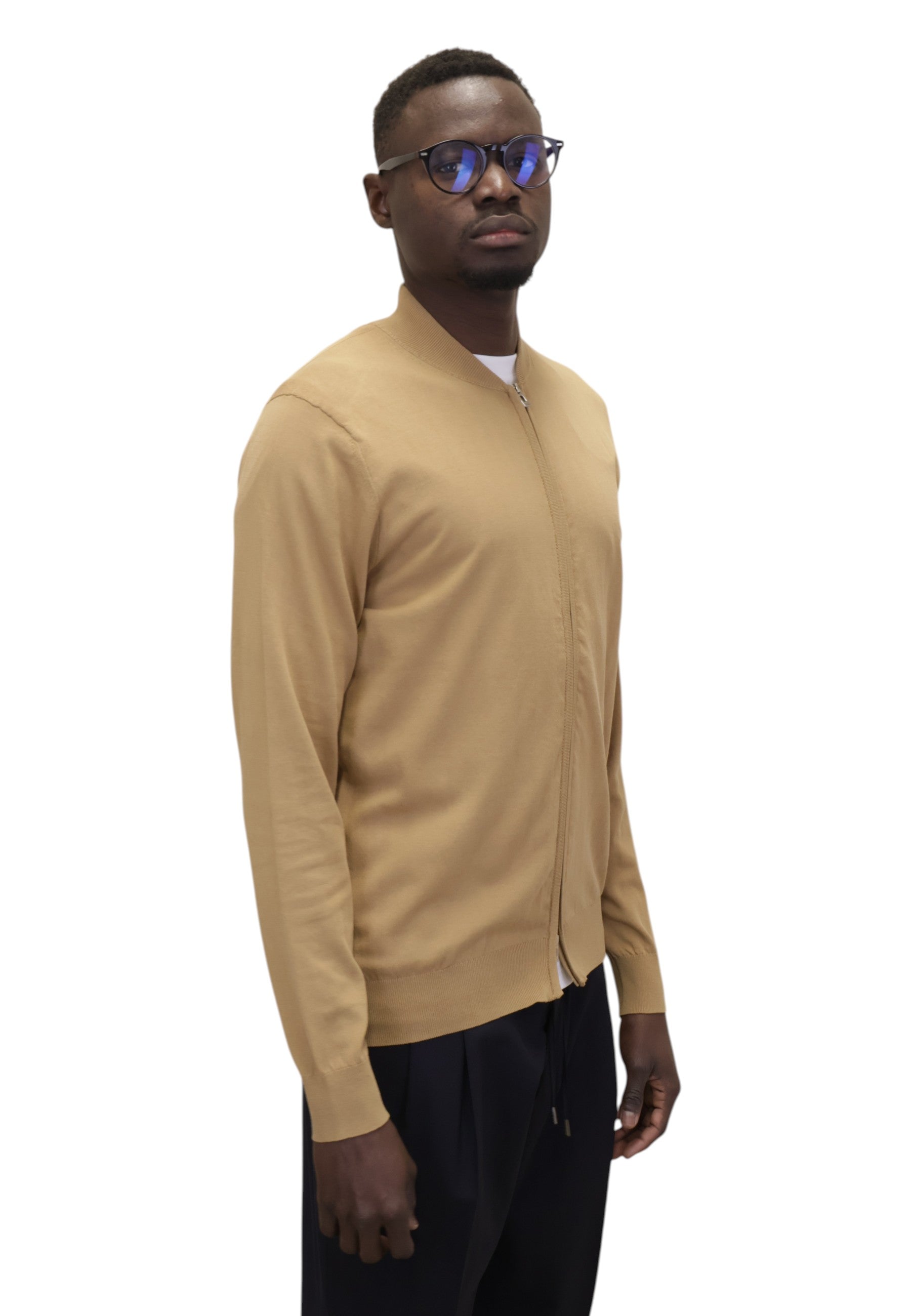 MAGLIE CON ZIP Beige Jean Paul