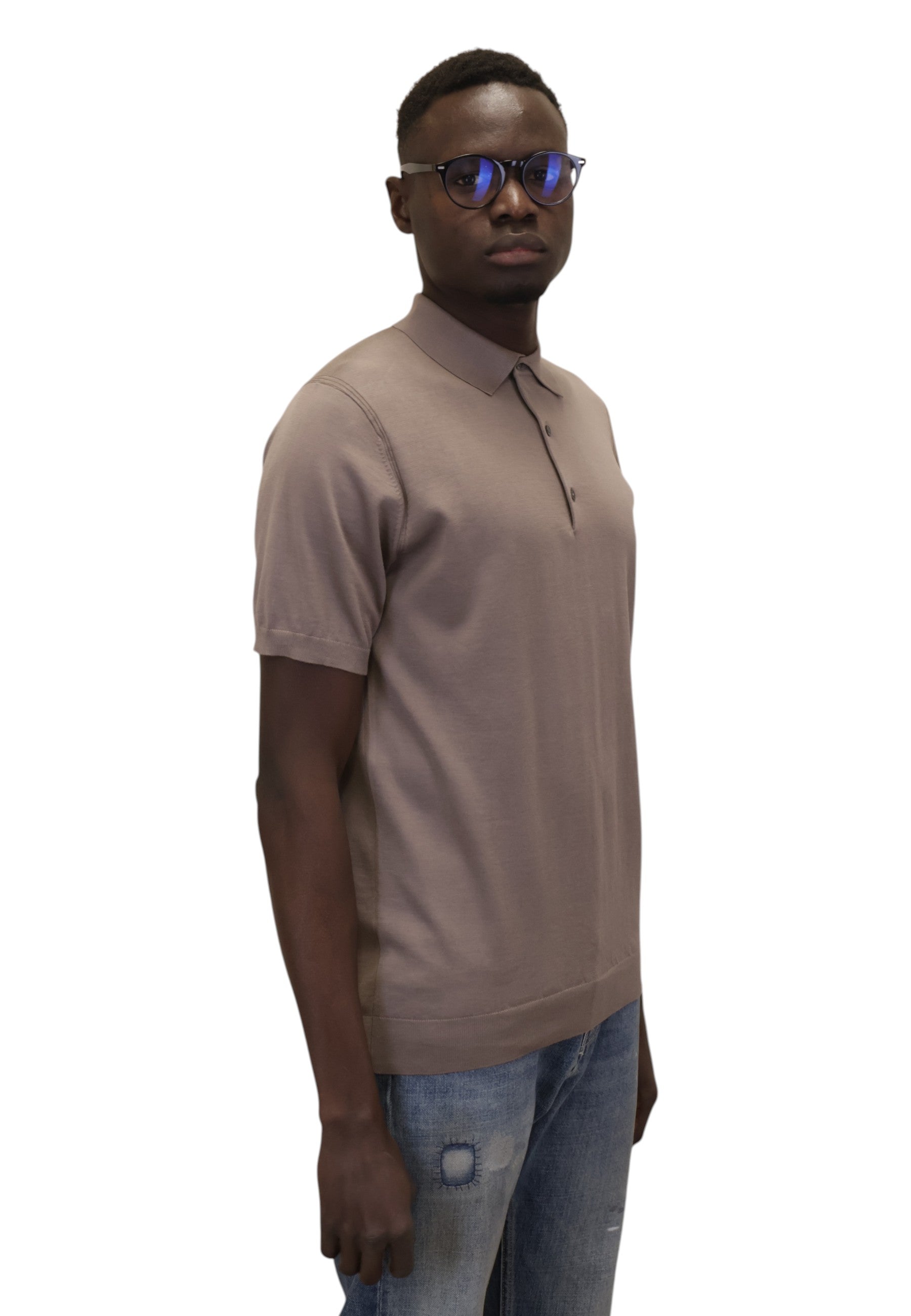 POLO A MANICA CORTA Beige Jean Paul