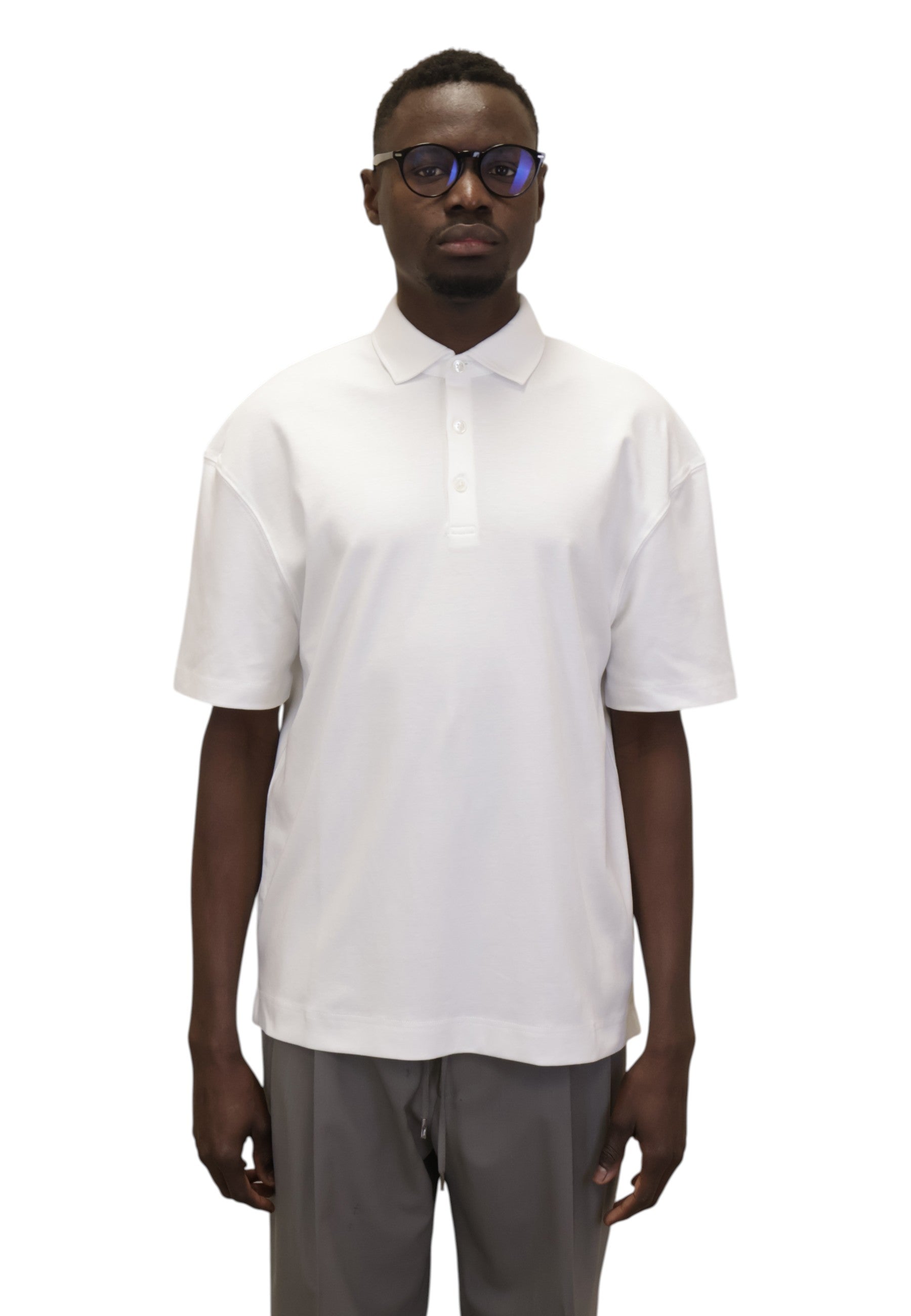POLO A MANICA CORTA Bianco Jean Paul
