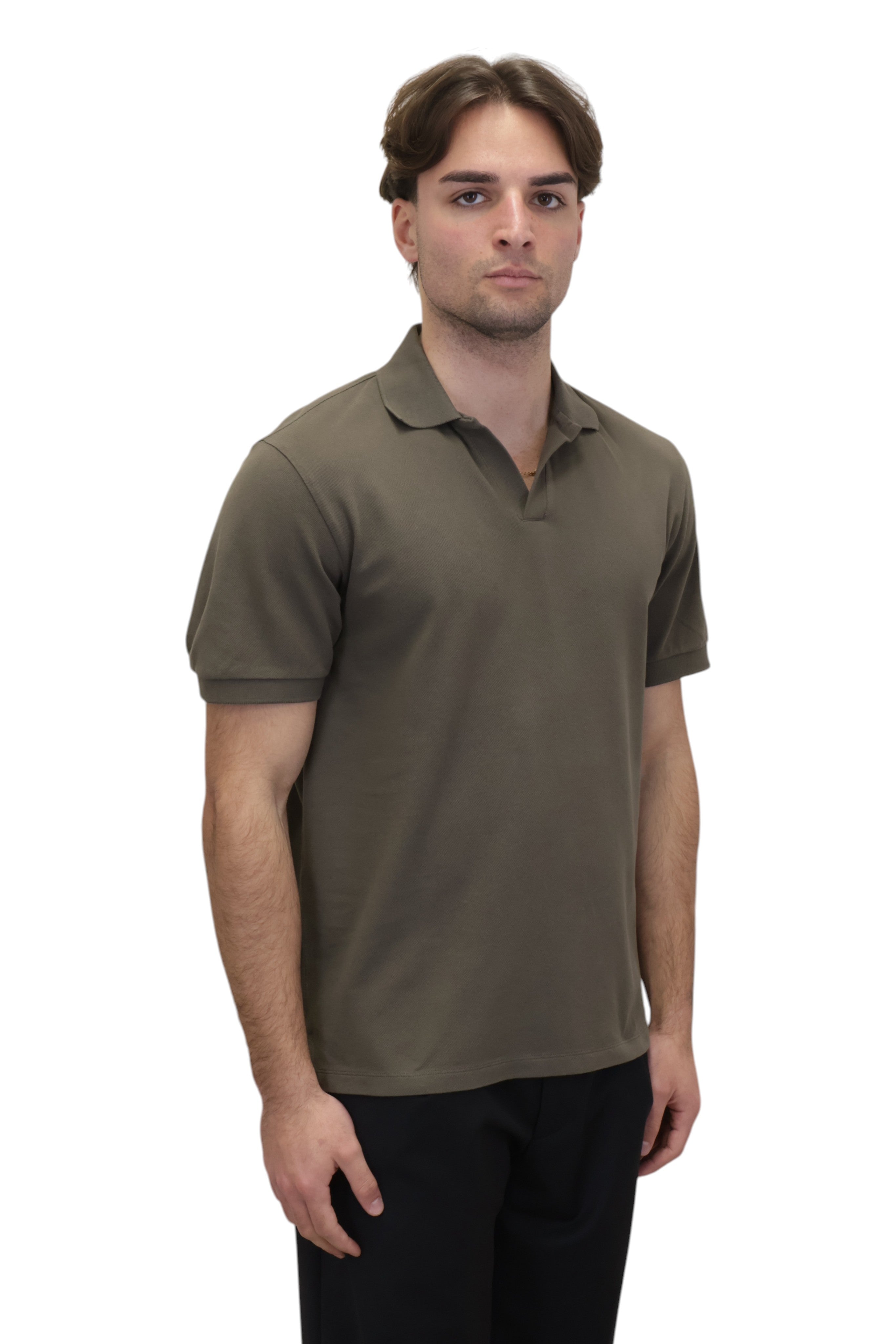 POLO A MANICA CORTA Verde Mc2 Saint Barth