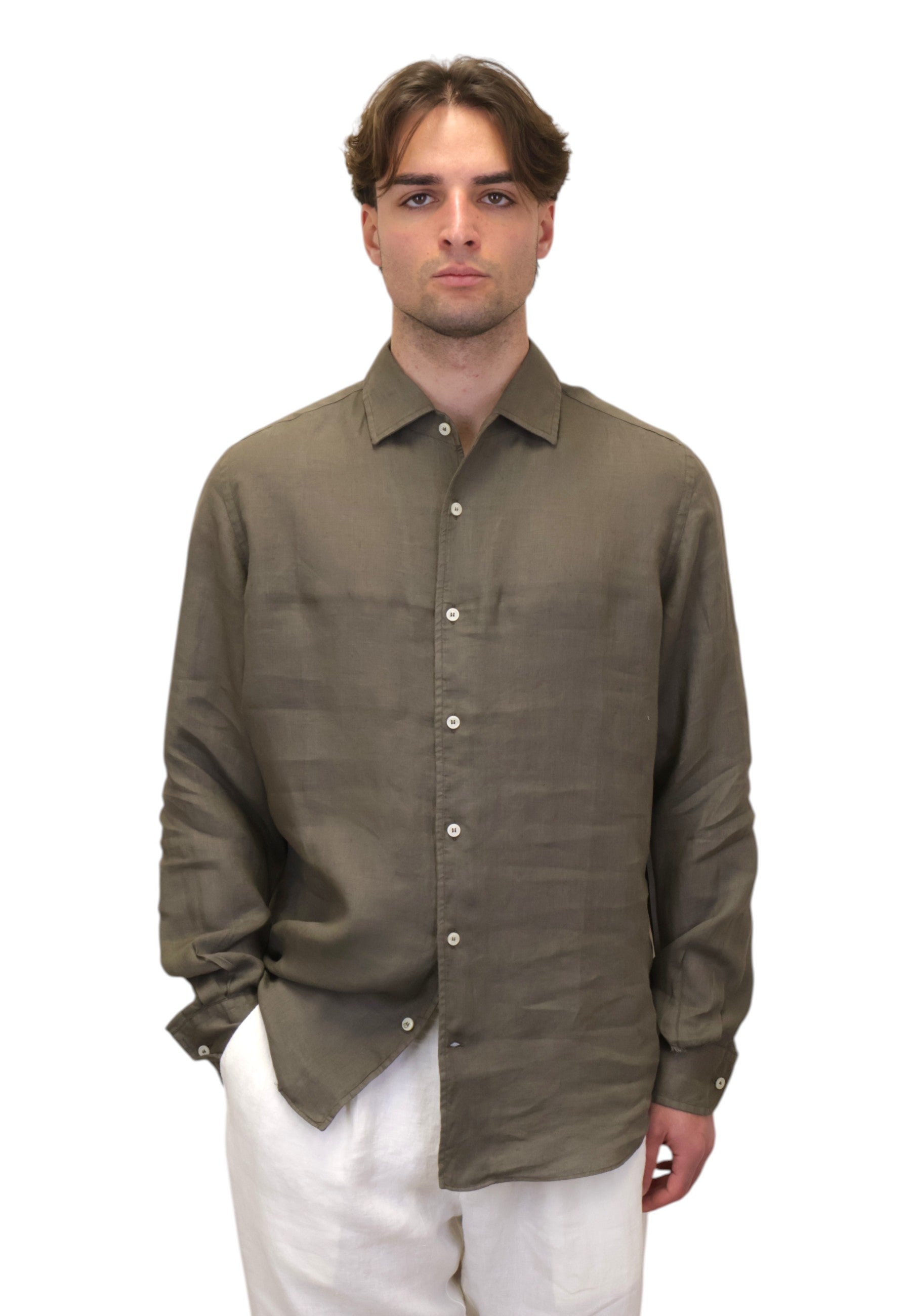 CAMICIE MANICA LUNGA Verde Mc2 Saint Barth