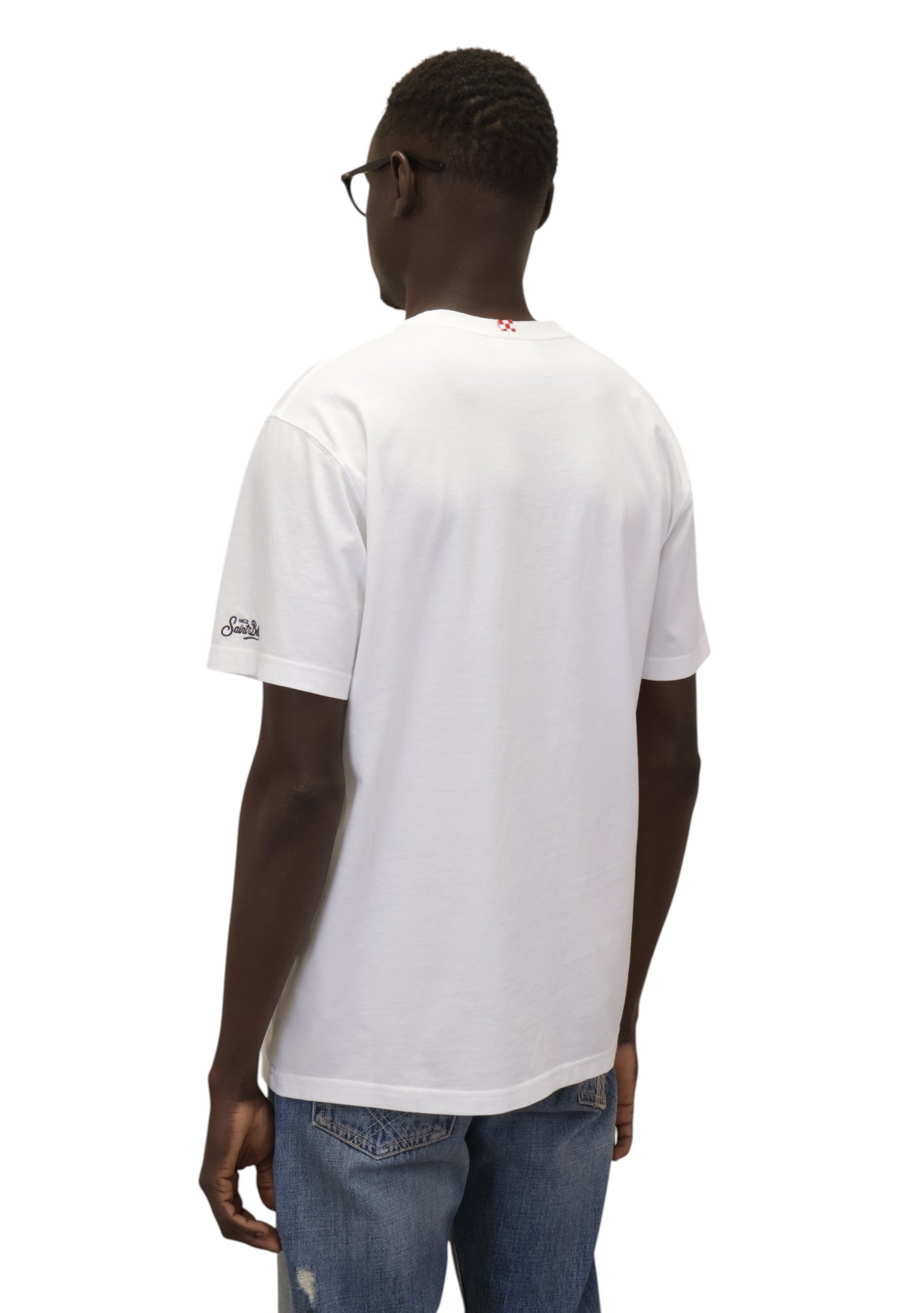 T-SHIRT Bianco Mc2 Saint Barth
