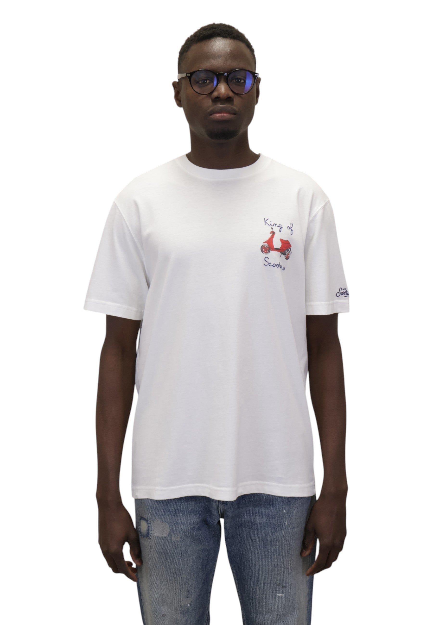 T-SHIRT Bianco Mc2 Saint Barth