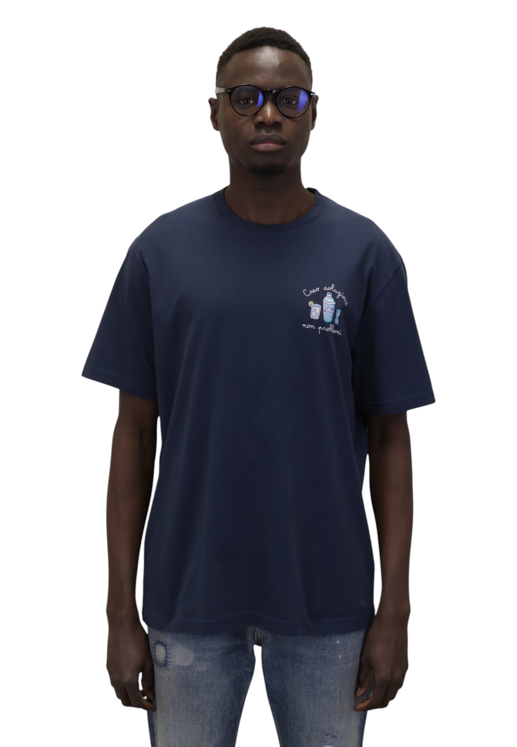 T-SHIRT Blu Mc2 Saint Barth