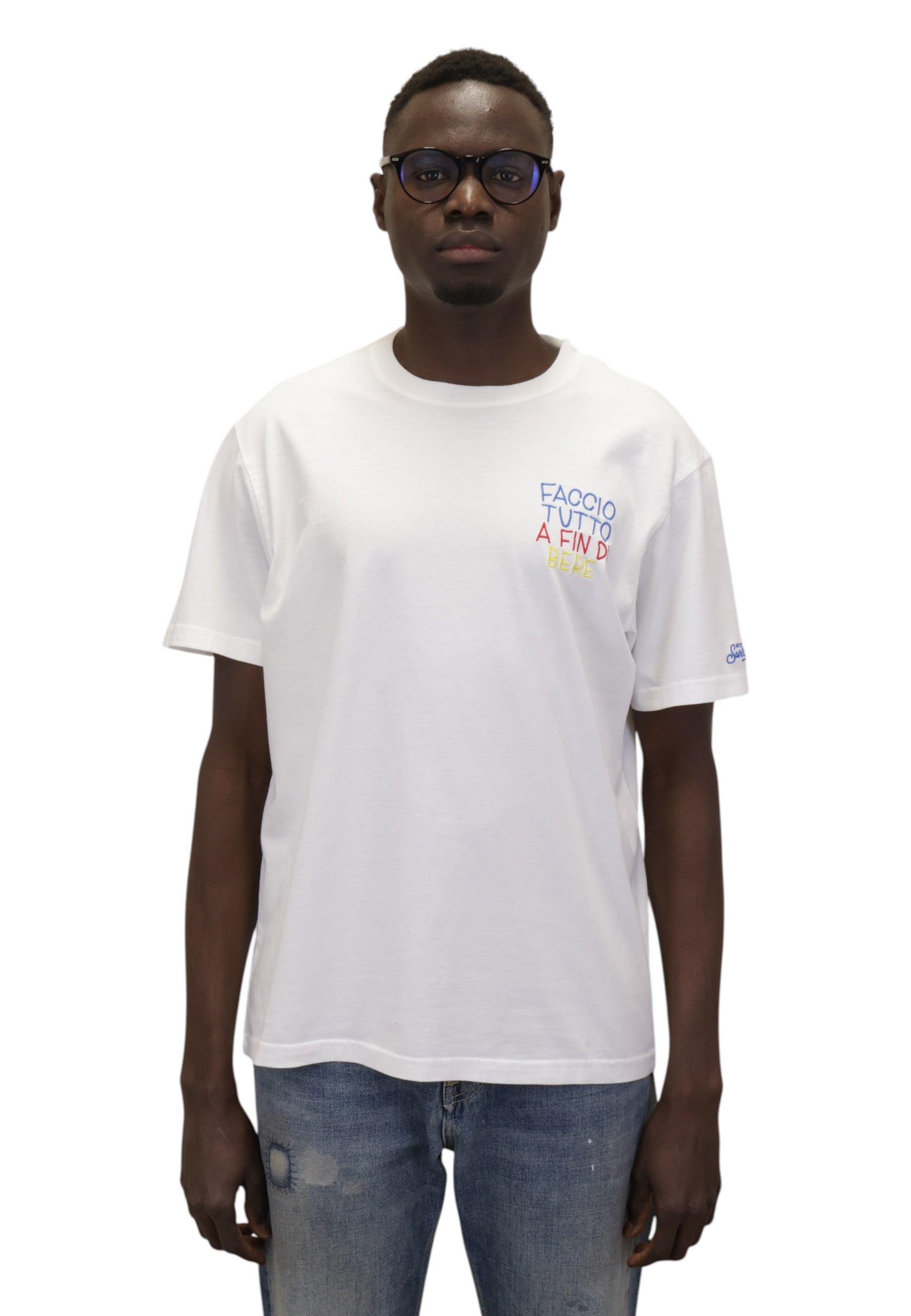 T-SHIRT Bianco Mc2 Saint Barth