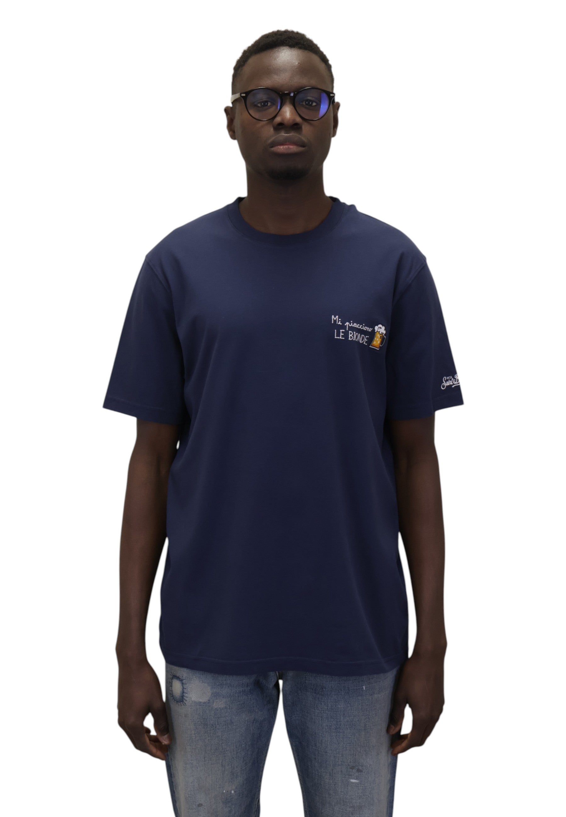 T-SHIRT Blu Mc2 Saint Barth